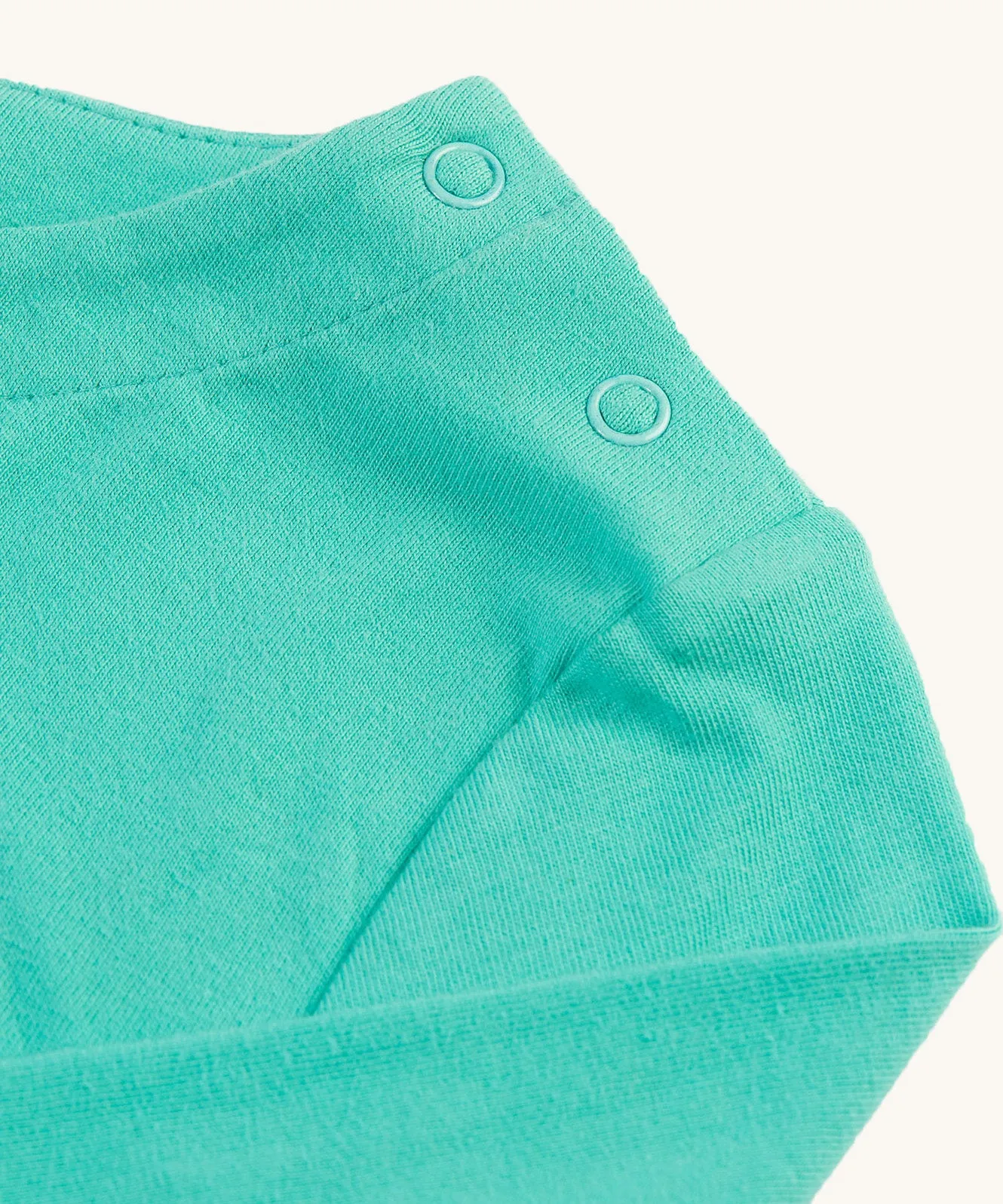 Frugi Anna Applique Top - Pacific Aqua/Horse