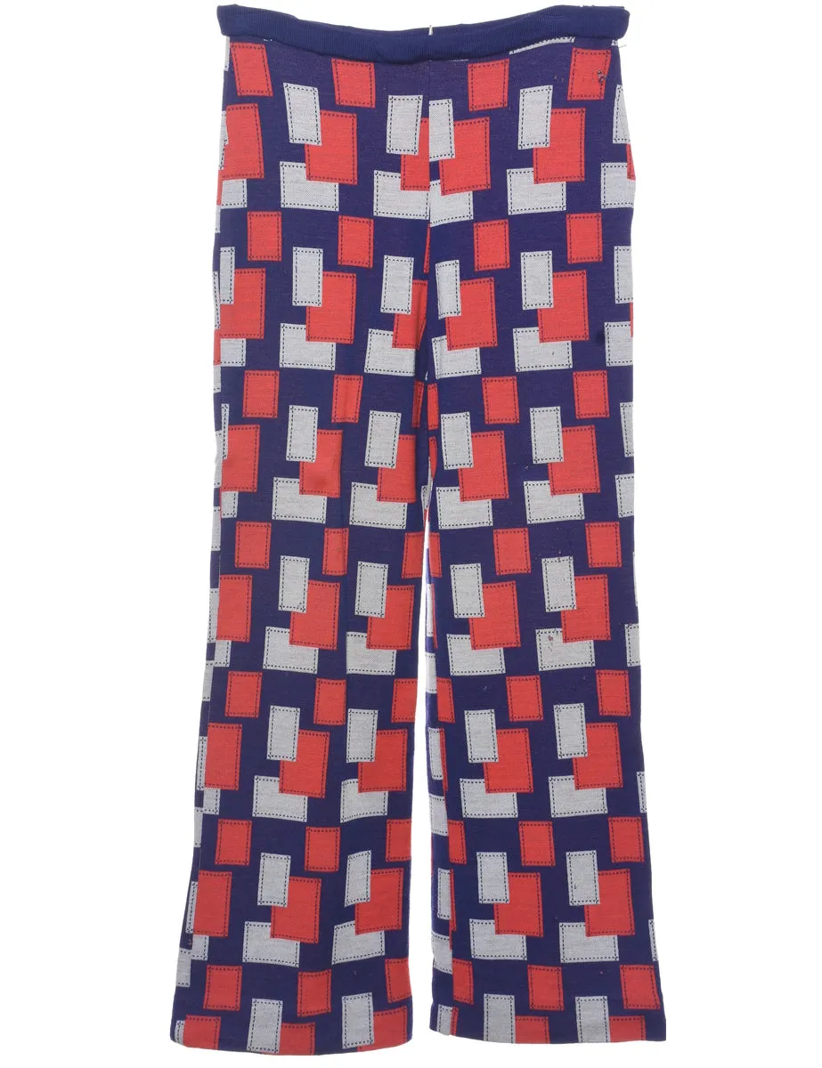 Geometric Pattern Trousers - W29 L29