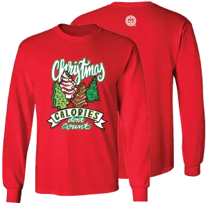 Girlie Girl Originals Christmas Calories Red LS