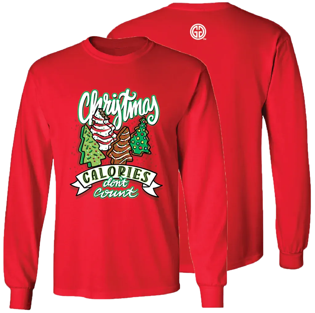 Girlie Girl Originals Christmas Calories Red LS