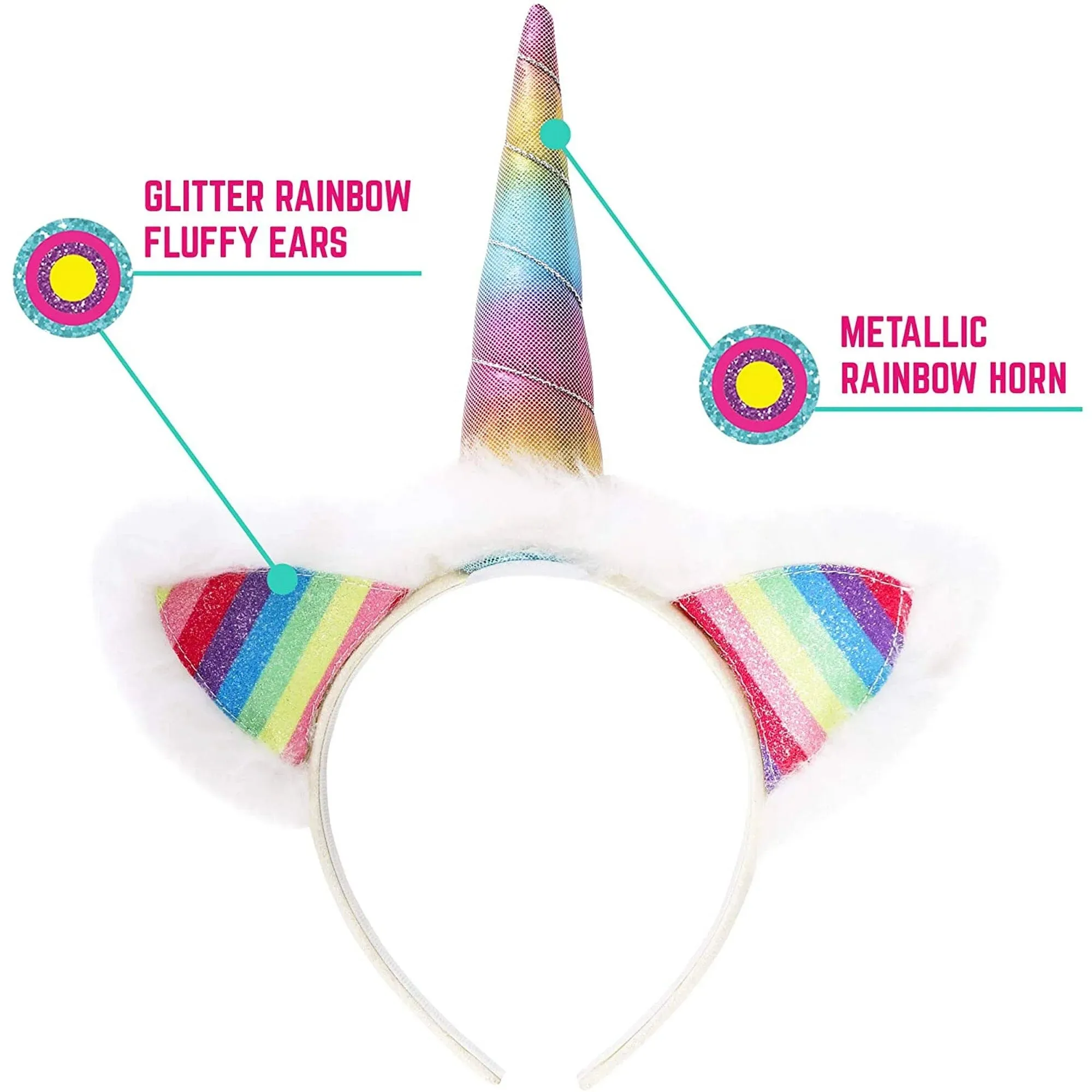 GirlZone 201909 Unicorn Outfit for Girls Dress Up