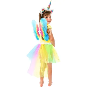 GirlZone 201909 Unicorn Outfit for Girls Dress Up