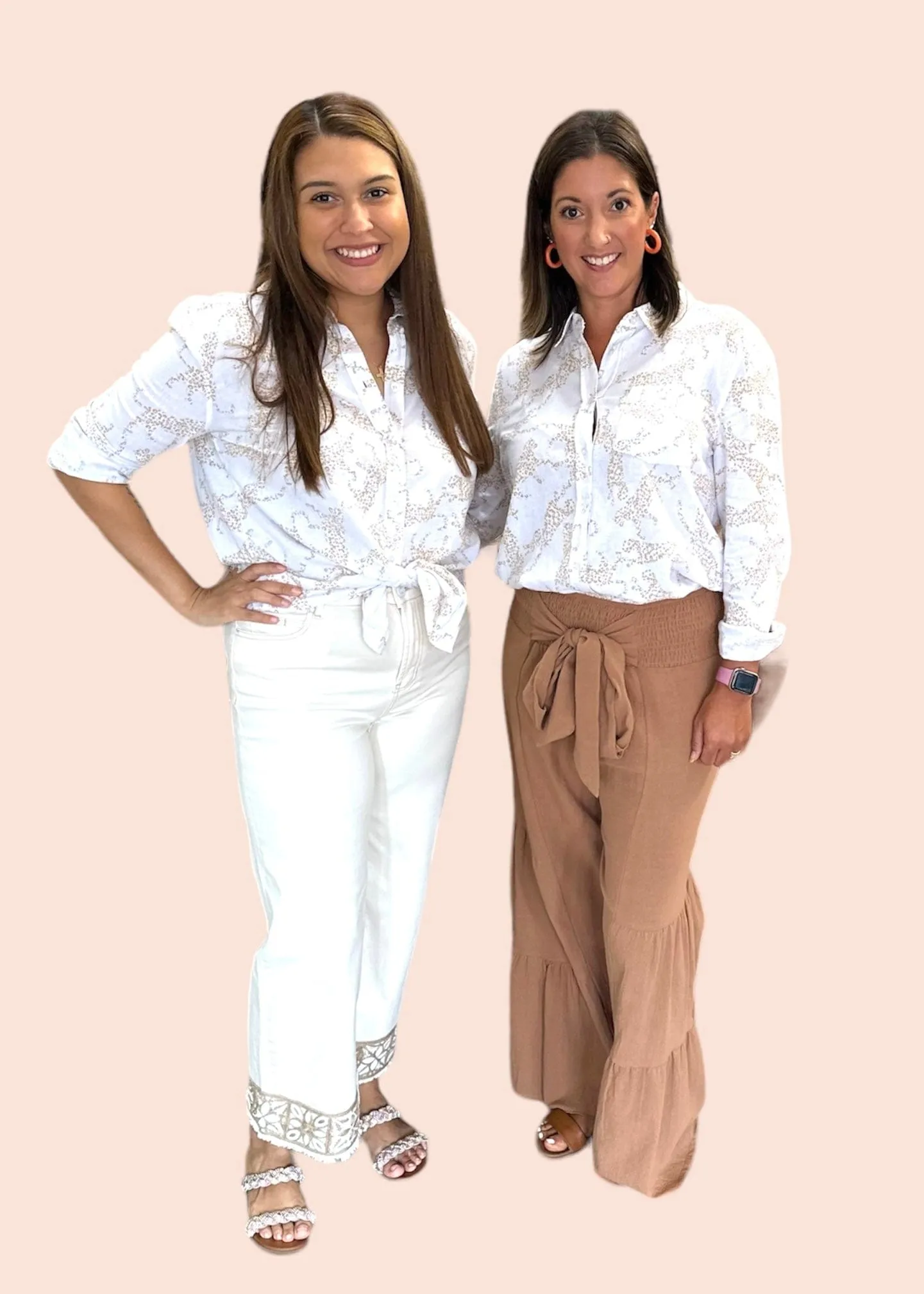 Golden Cheetah Button Down Top