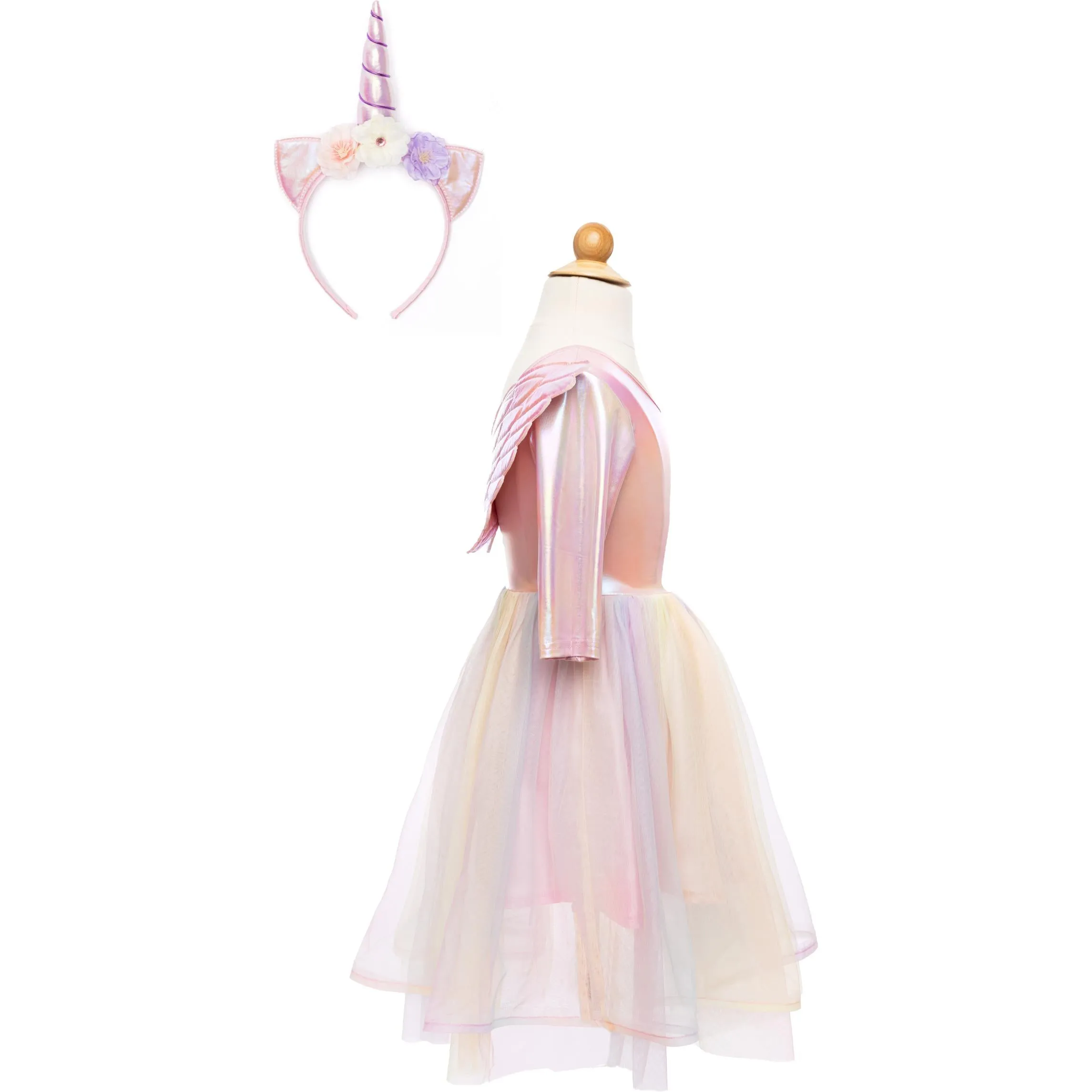 Great Pretenders Alicorn Dress with Wings & Headband