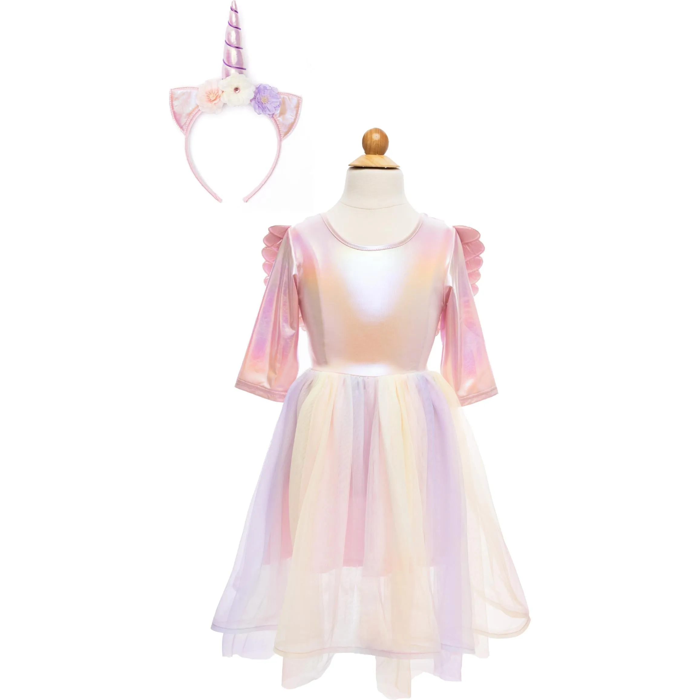 Great Pretenders Alicorn Dress with Wings & Headband