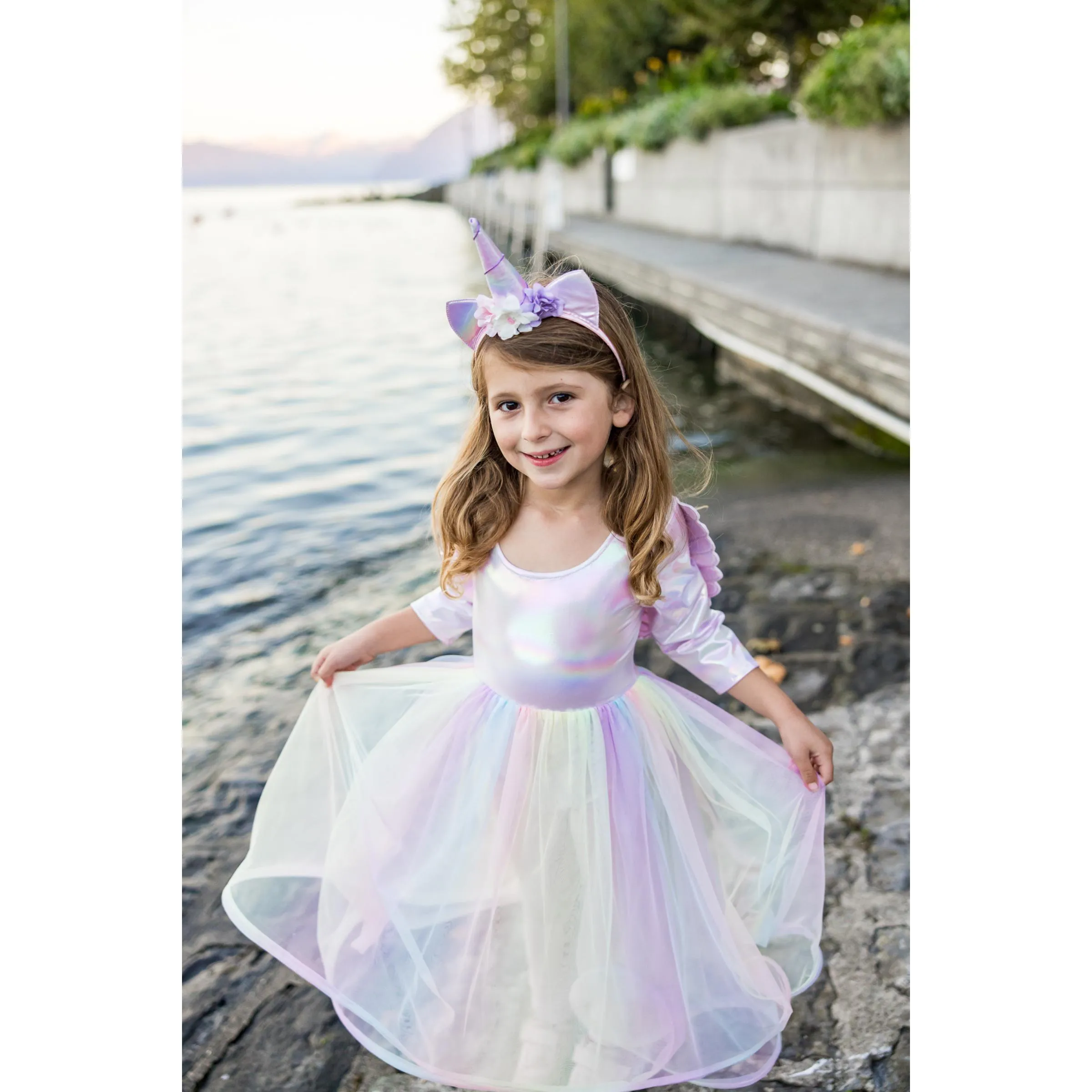 Great Pretenders Alicorn Dress with Wings & Headband