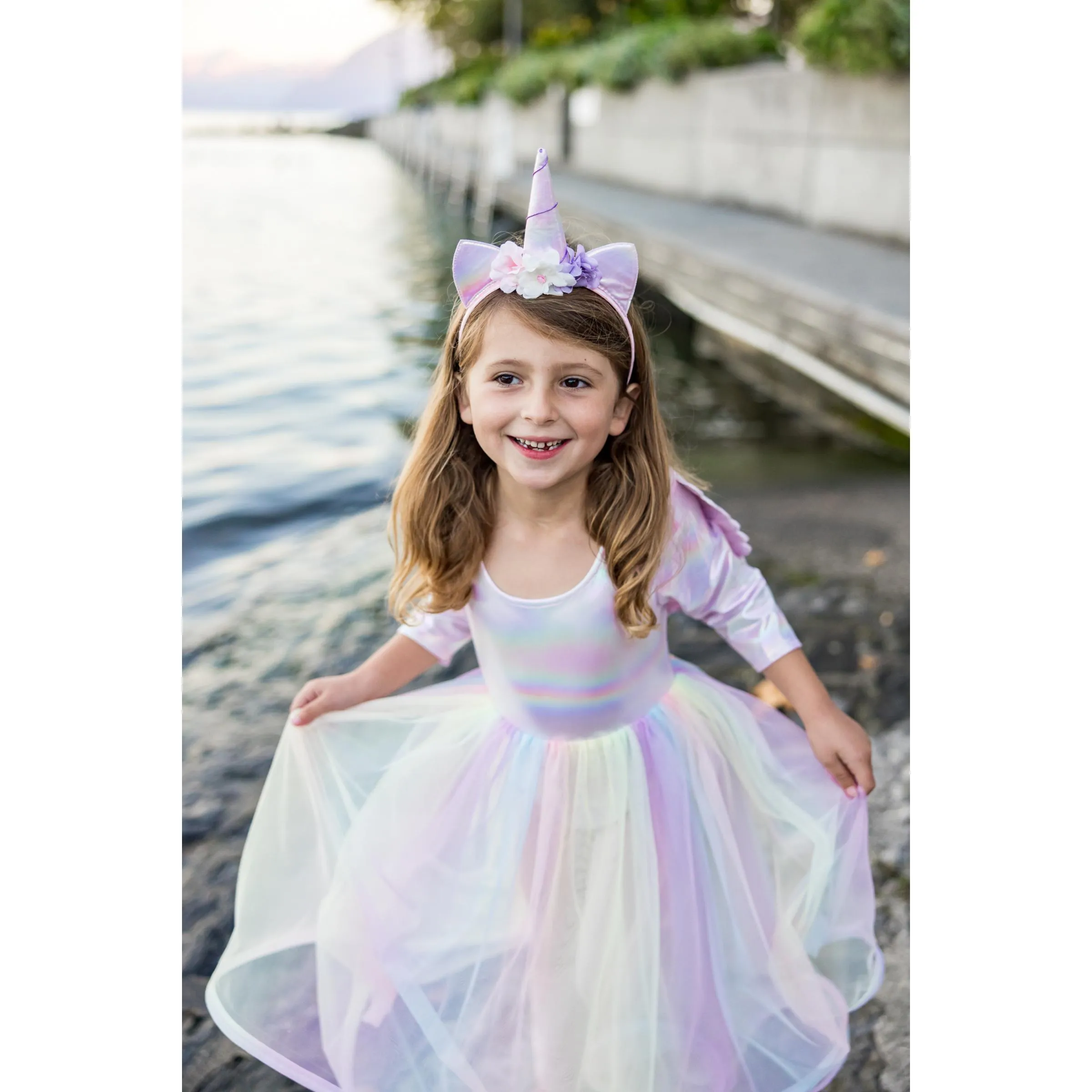 Great Pretenders Alicorn Dress with Wings & Headband