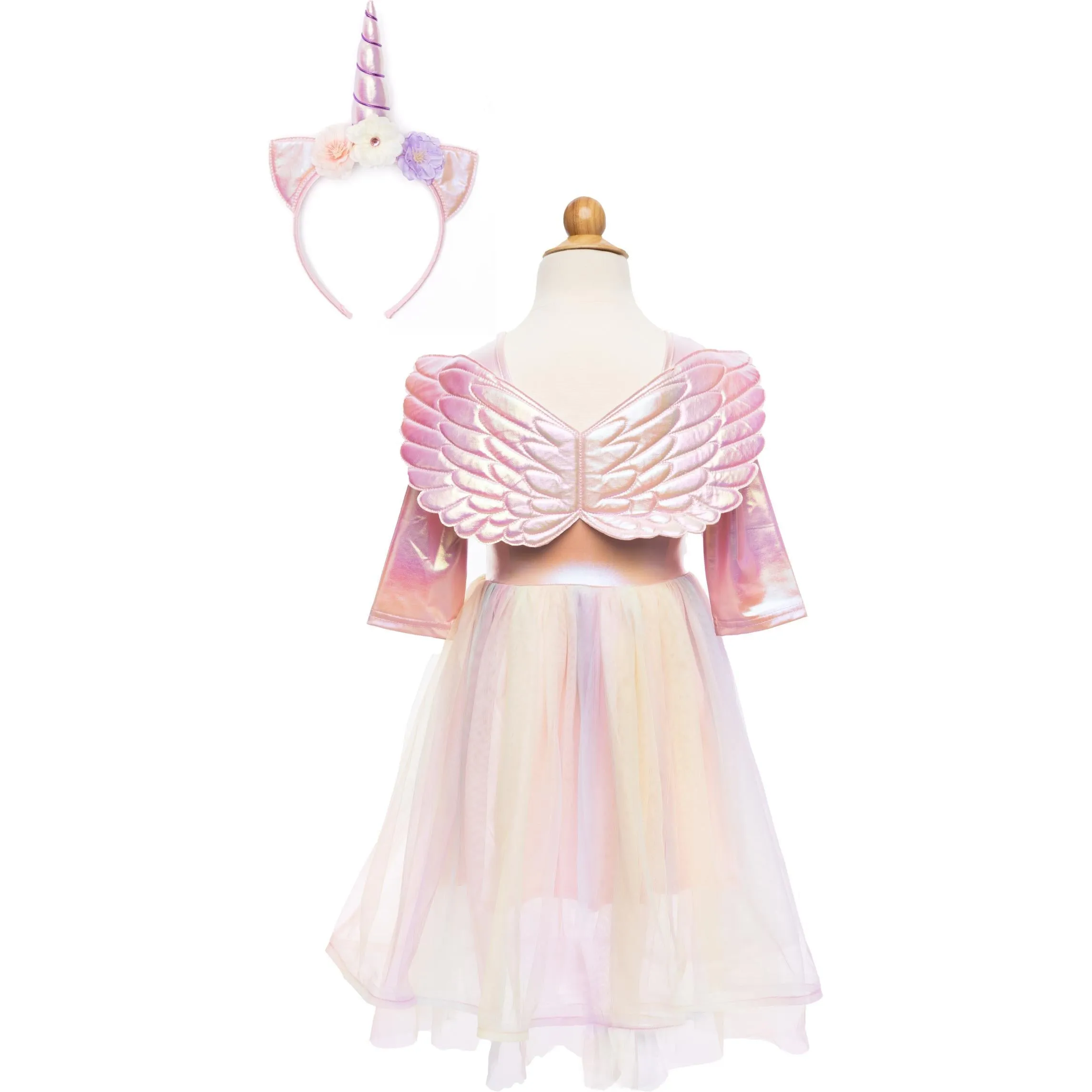 Great Pretenders Alicorn Dress with Wings & Headband