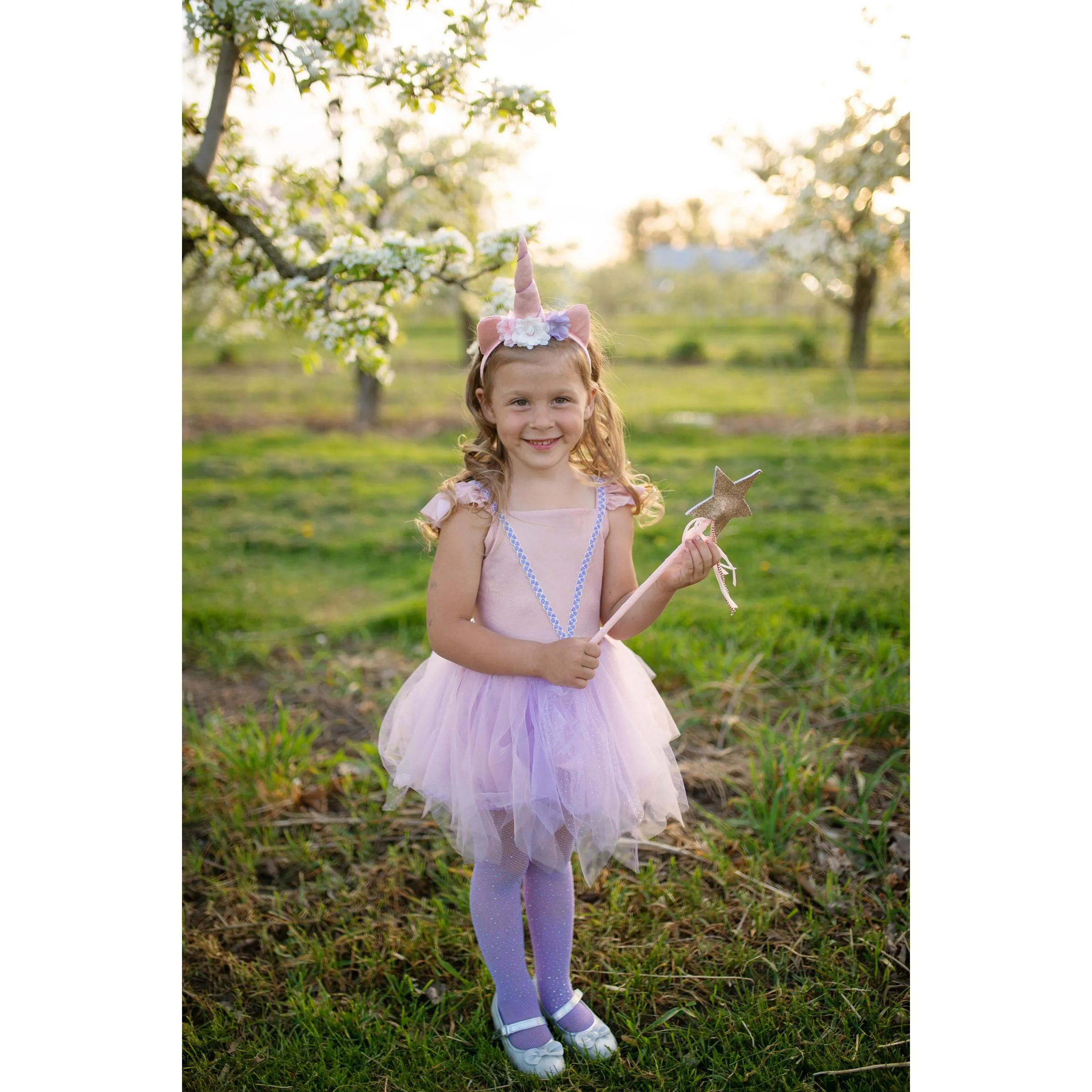 Great Pretenders Pink Shimmer Unicorn Dress & Headband