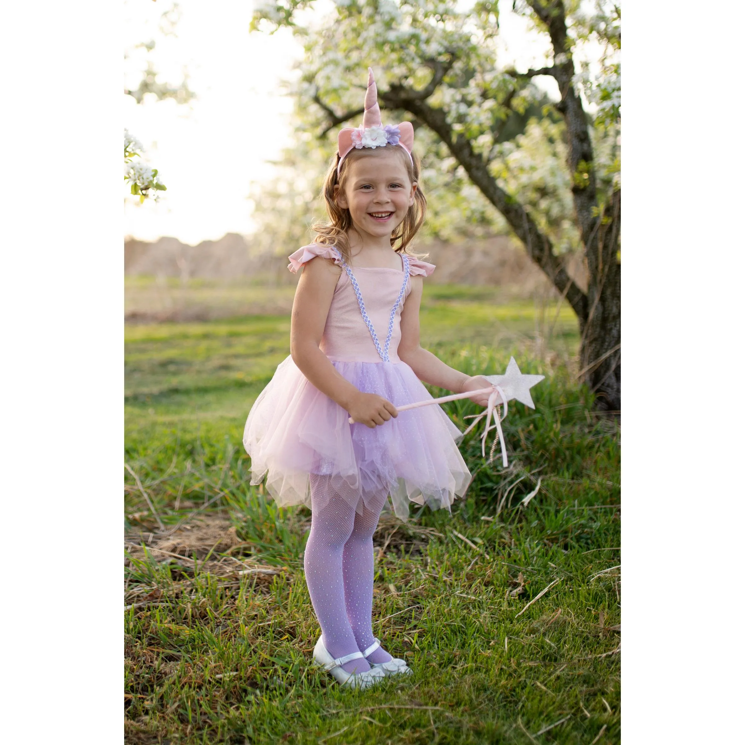 Great Pretenders Pink Shimmer Unicorn Dress & Headband