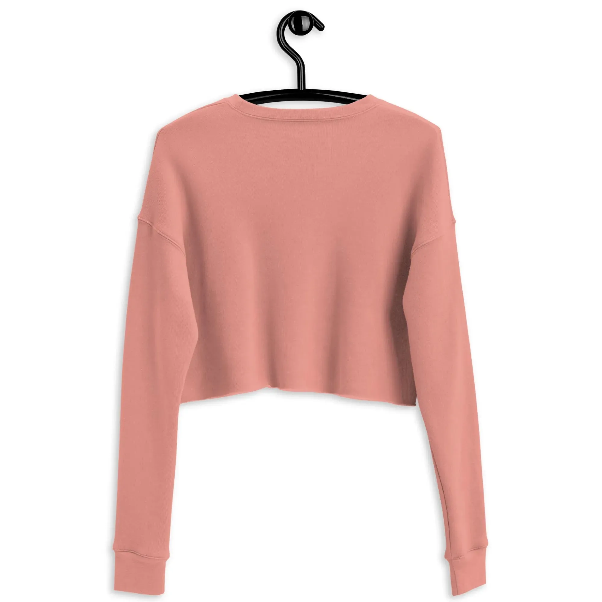 Greek Evil Eye Embroidered Cropped Sweatshirt