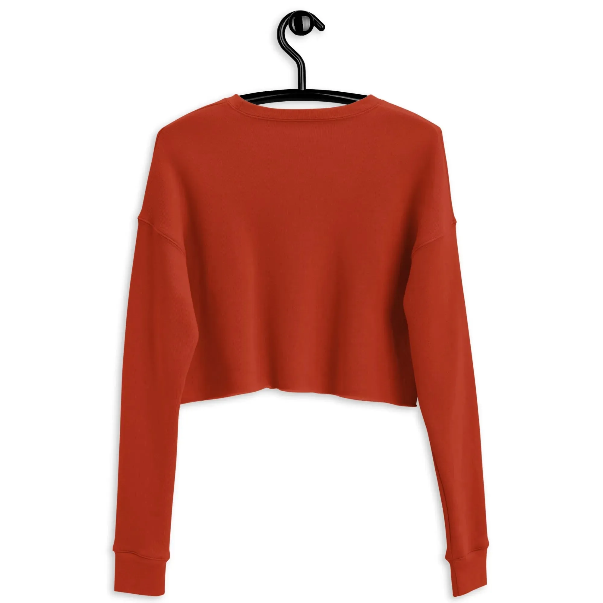 Greek Evil Eye Embroidered Cropped Sweatshirt