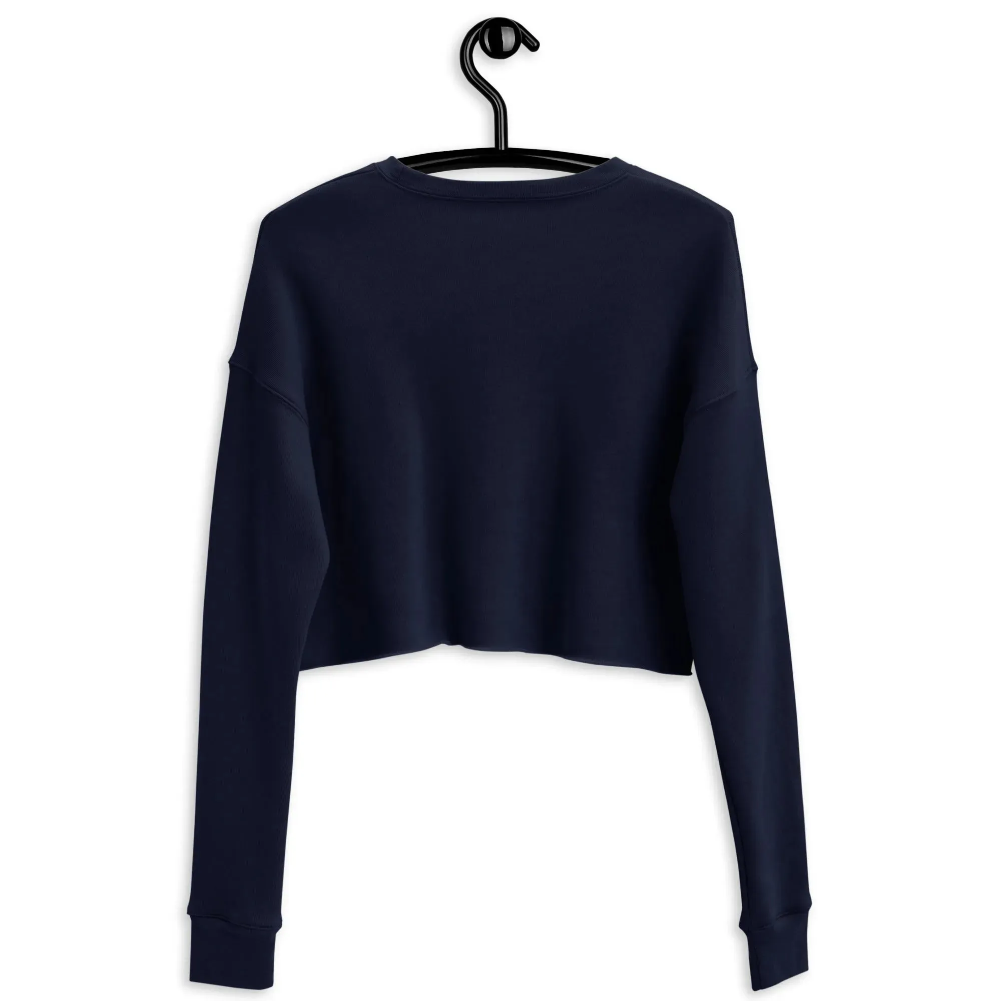 Greek Evil Eye Embroidered Cropped Sweatshirt
