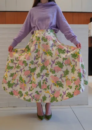 Happiest Abstract Animal Print Circle Skirt - 30