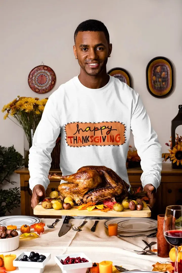 Happy Thanksgiving Men's Premium Long Sleeve T-Shirt