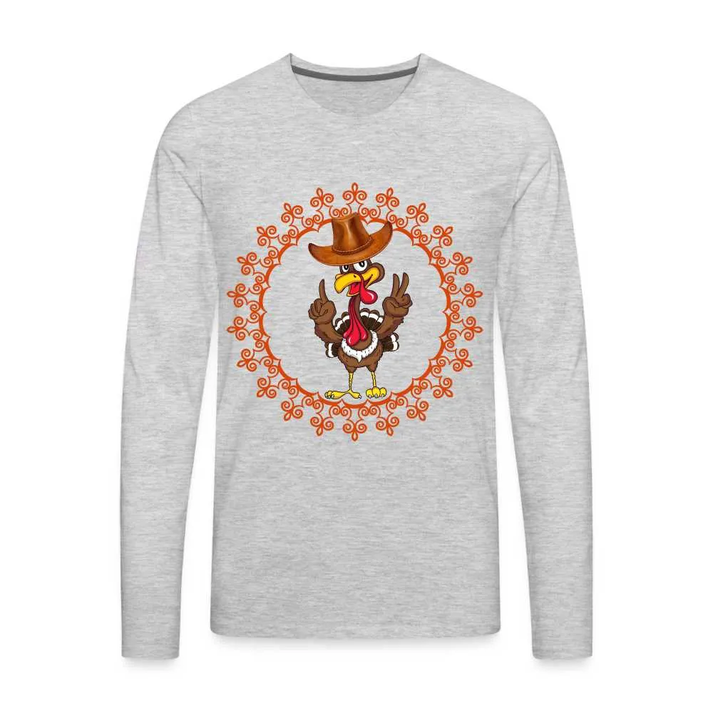 Happy Turkey Day Men's Premium Long Sleeve T-Shirt