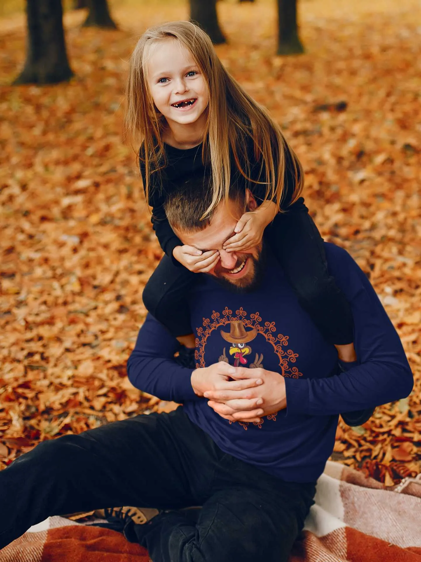 Happy Turkey Day Men's Premium Long Sleeve T-Shirt