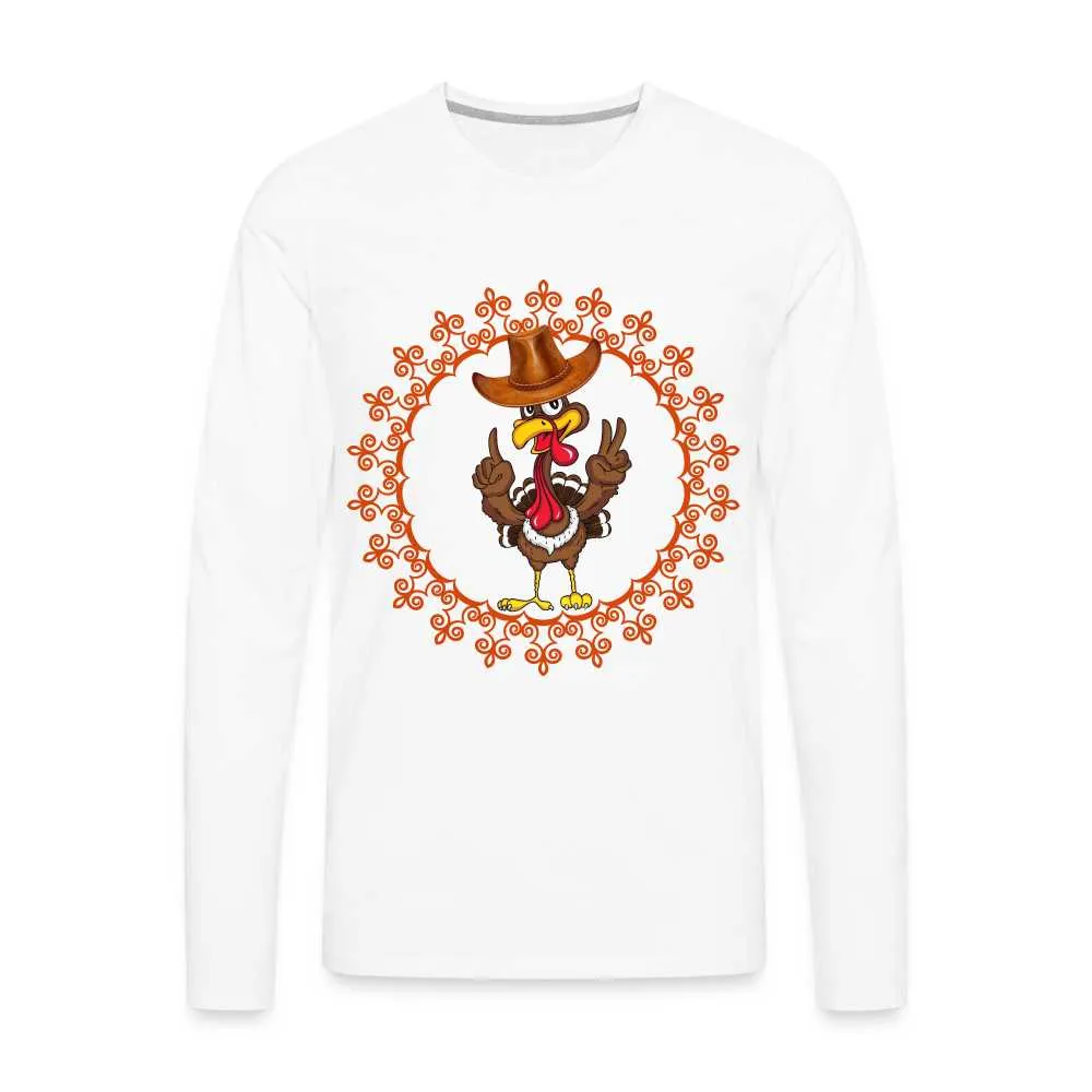 Happy Turkey Day Men's Premium Long Sleeve T-Shirt
