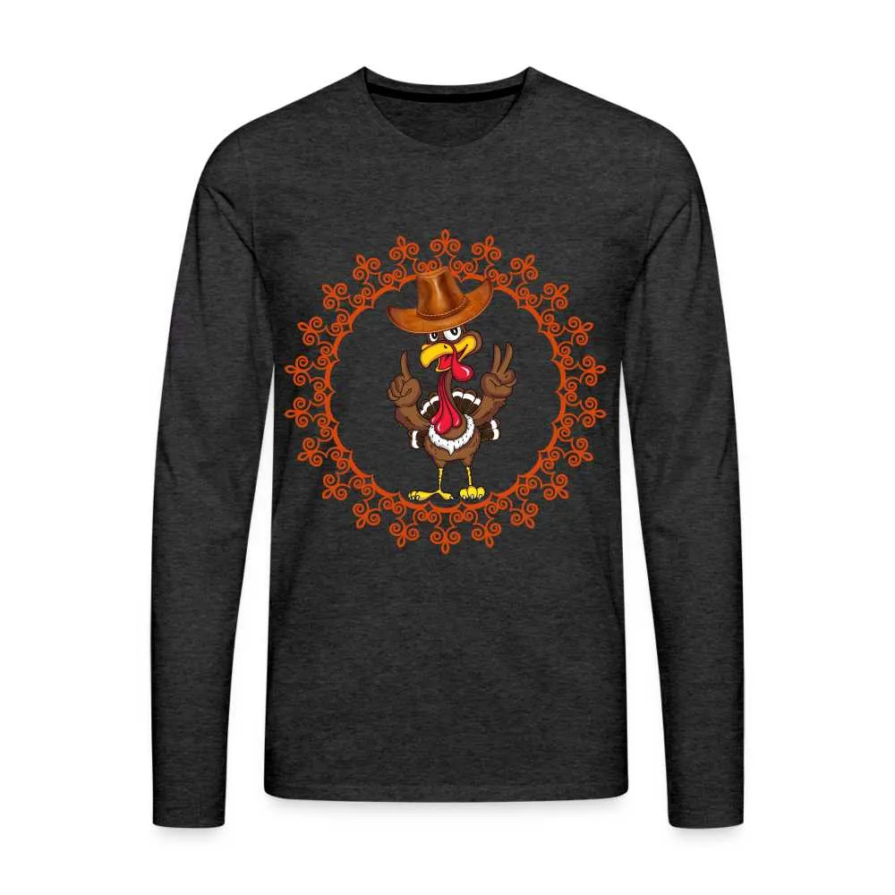Happy Turkey Day Men's Premium Long Sleeve T-Shirt