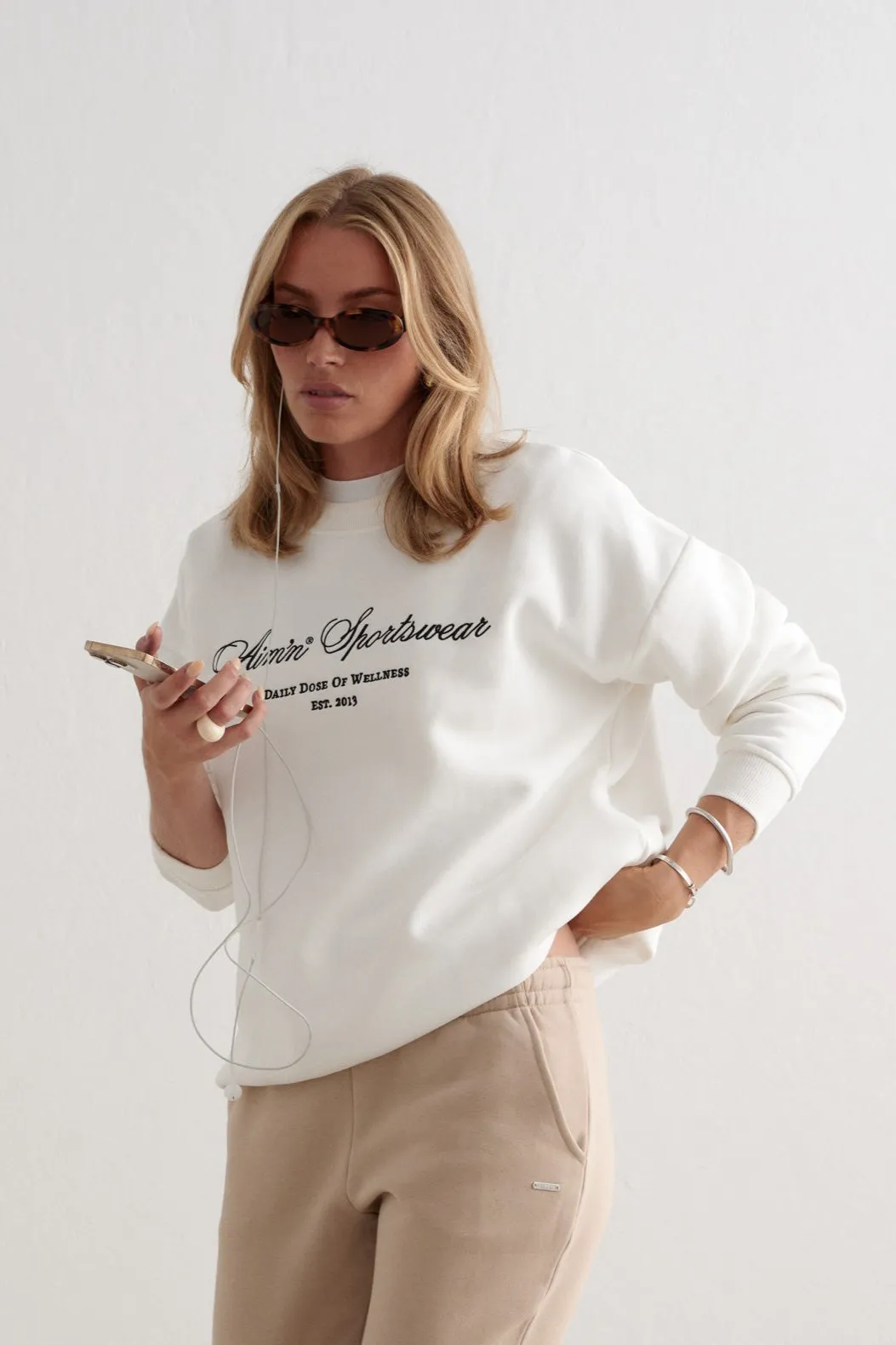 Heritage Sweatshirt | Off White/Navy