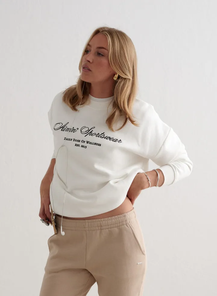 Heritage Sweatshirt | Off White/Navy