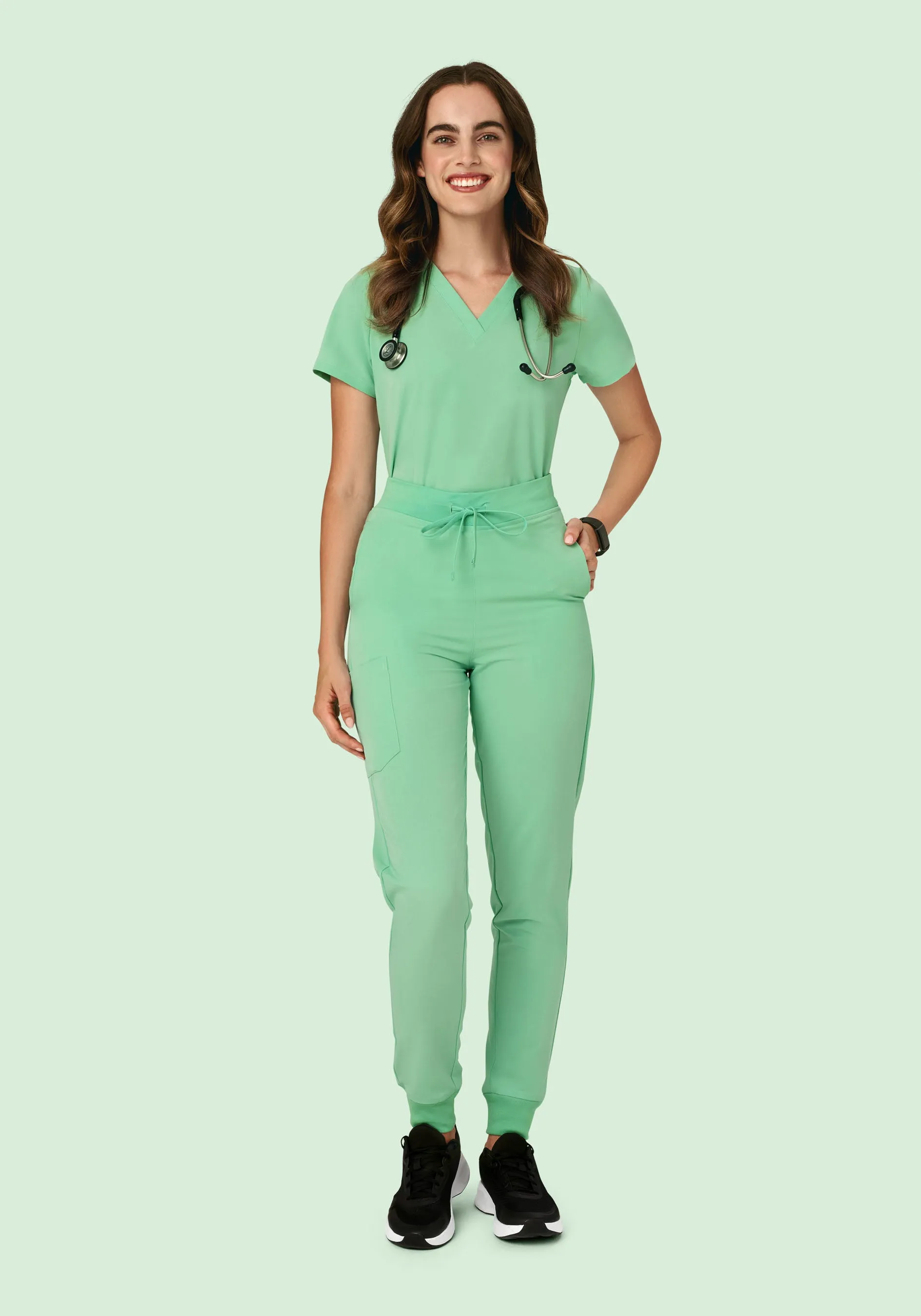 High Waisted Joggers Mint
