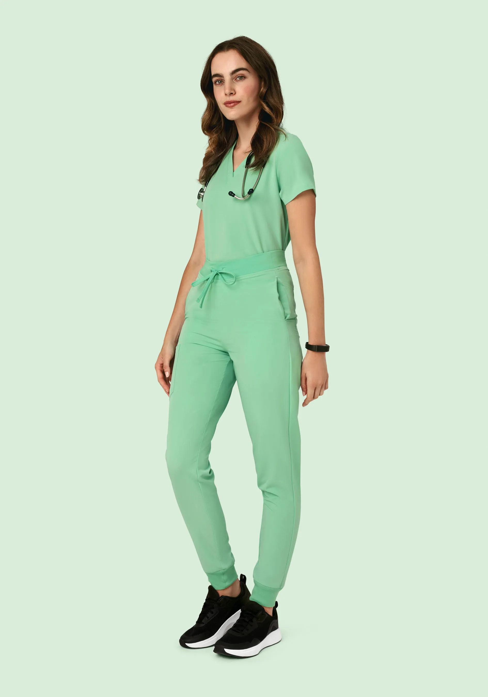 High Waisted Joggers Mint