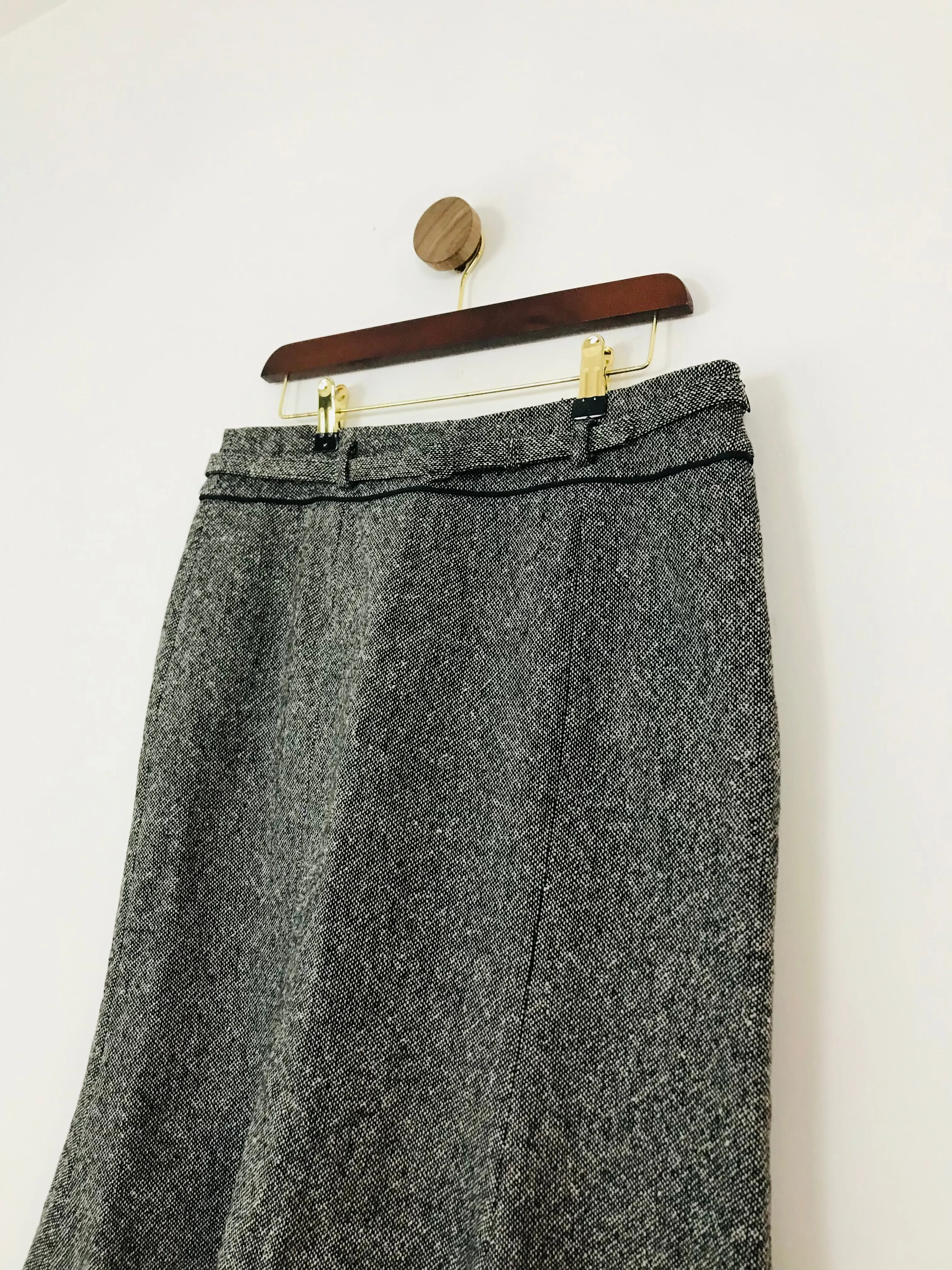 Hobbs Women's Wool Blend Trumpet Midi Skirt  | UK12 | Grey