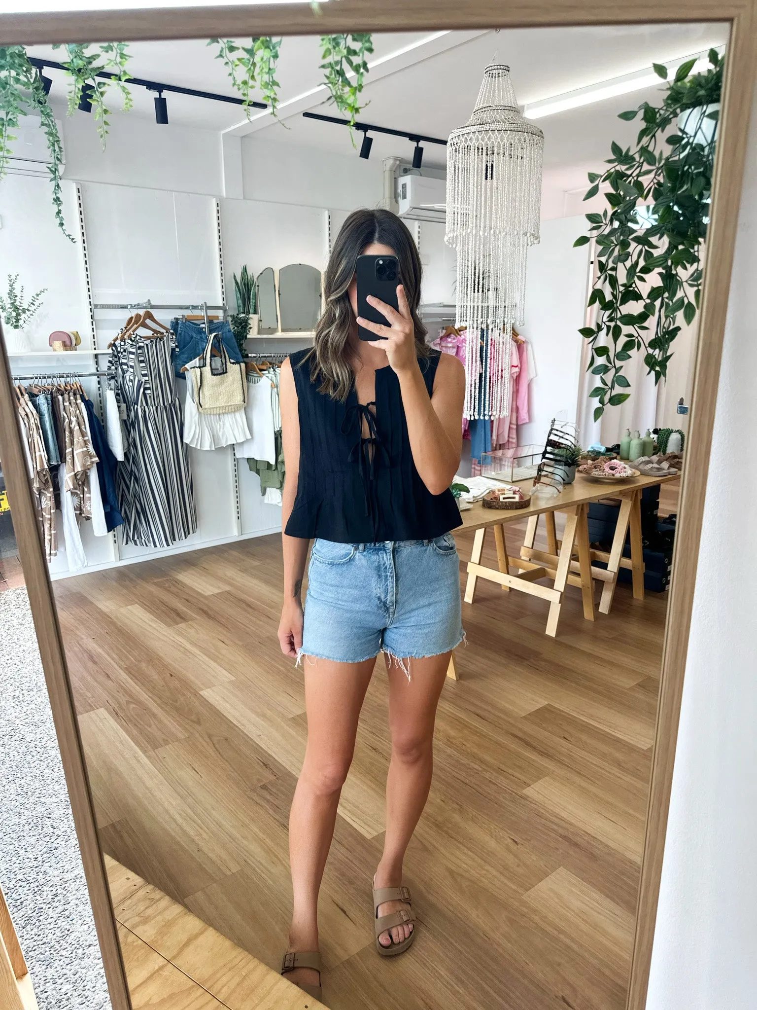 Holiday Top Black
