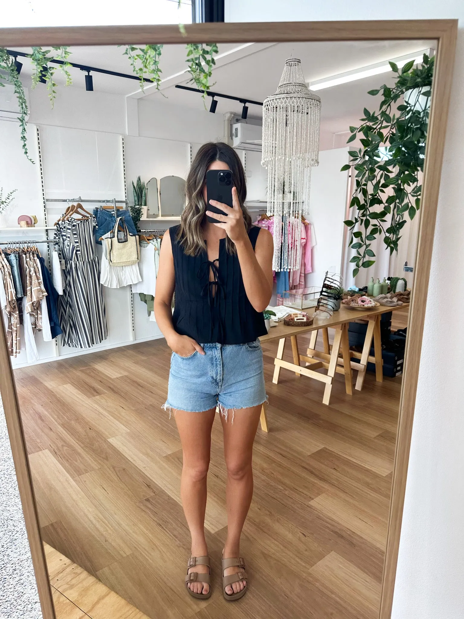 Holiday Top Black