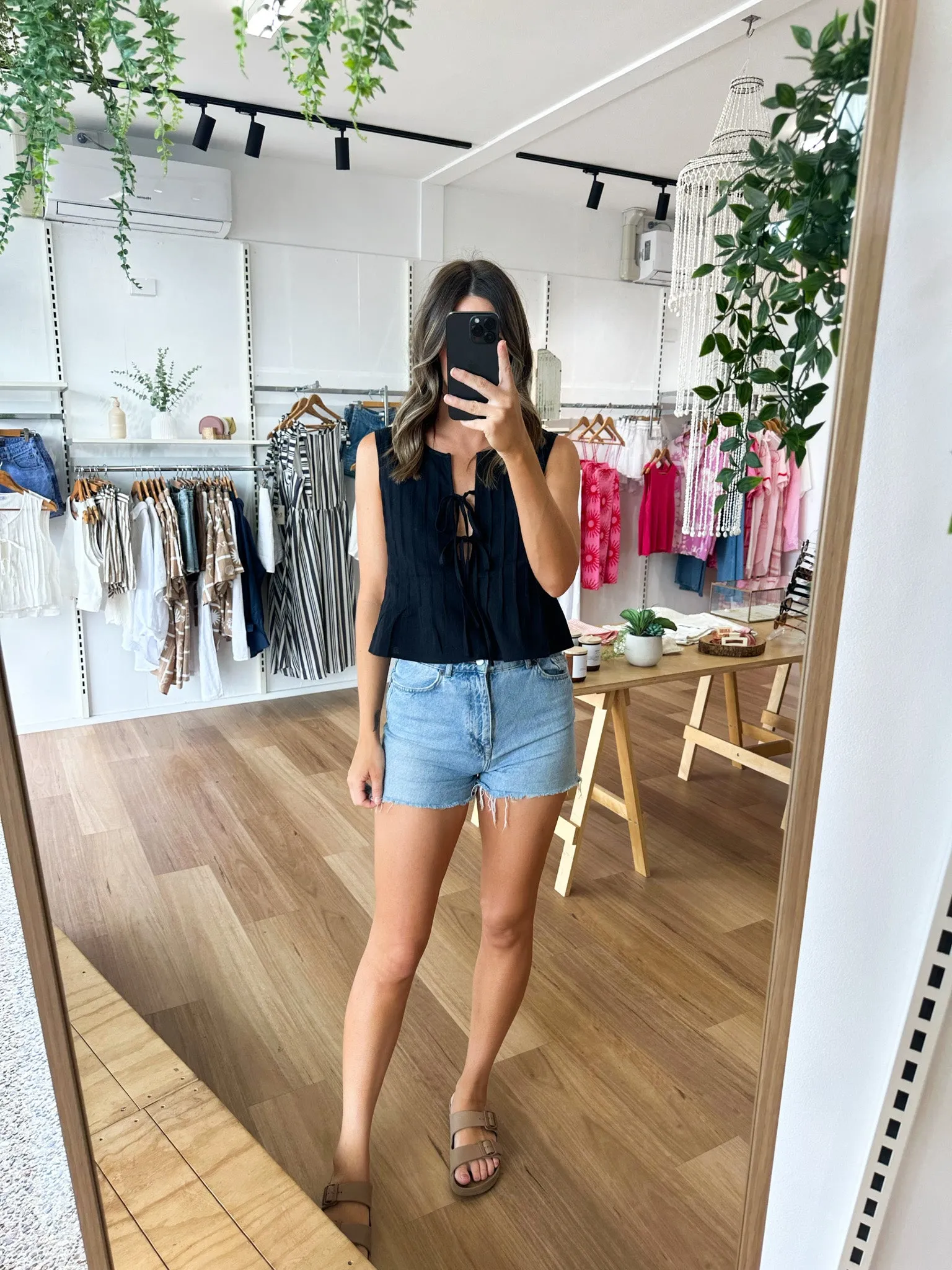 Holiday Top Black