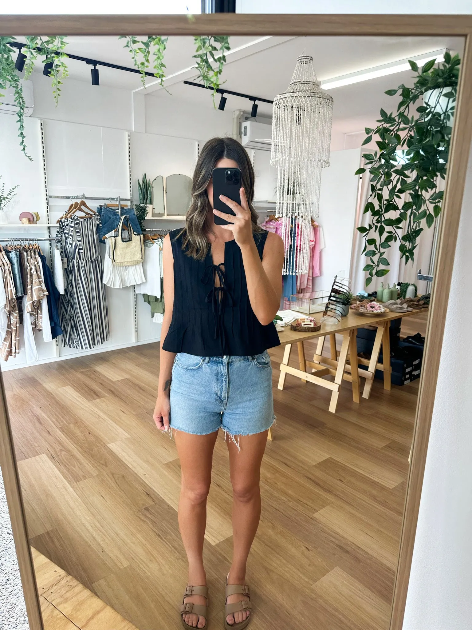 Holiday Top Black