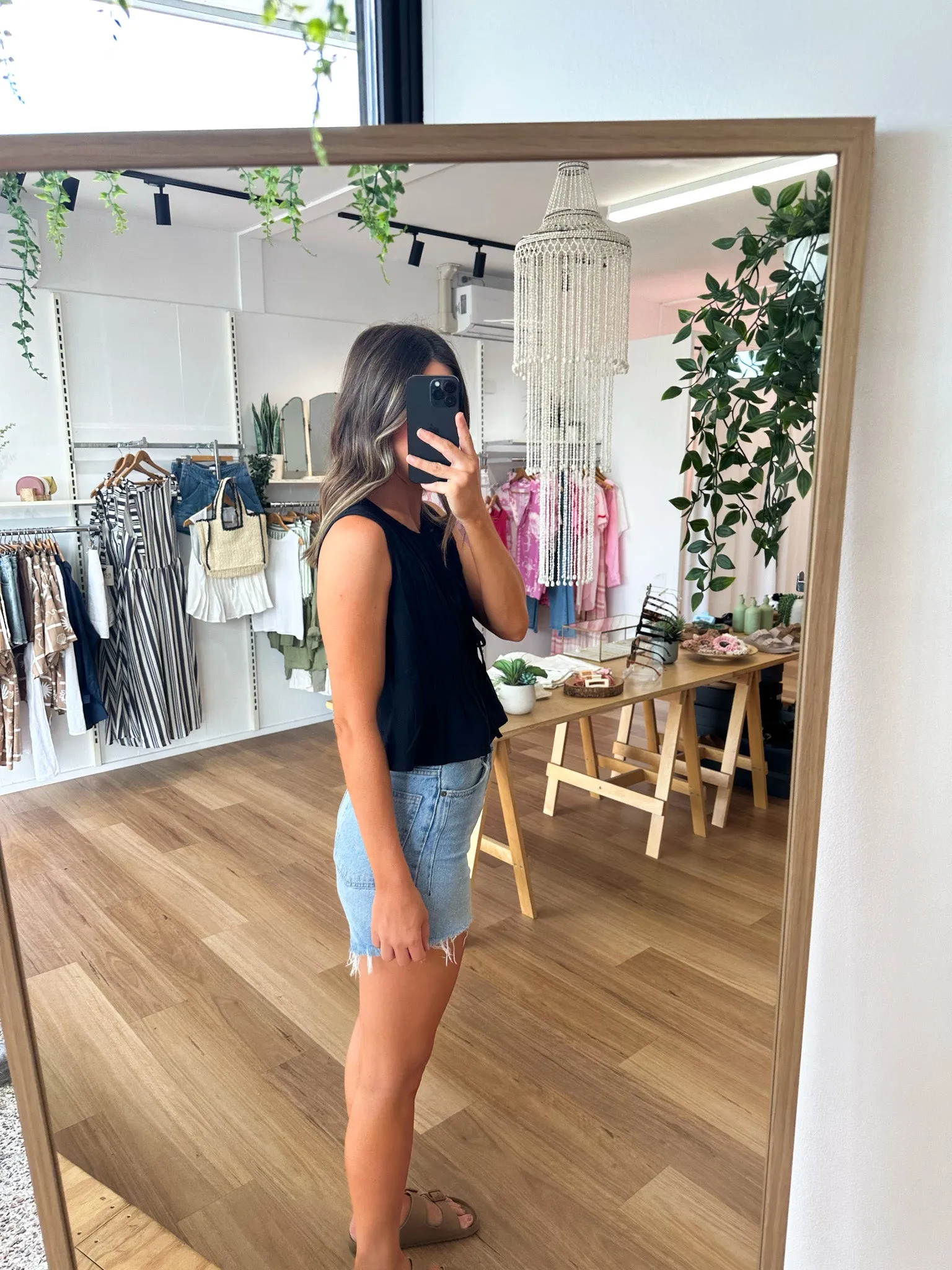 Holiday Top Black