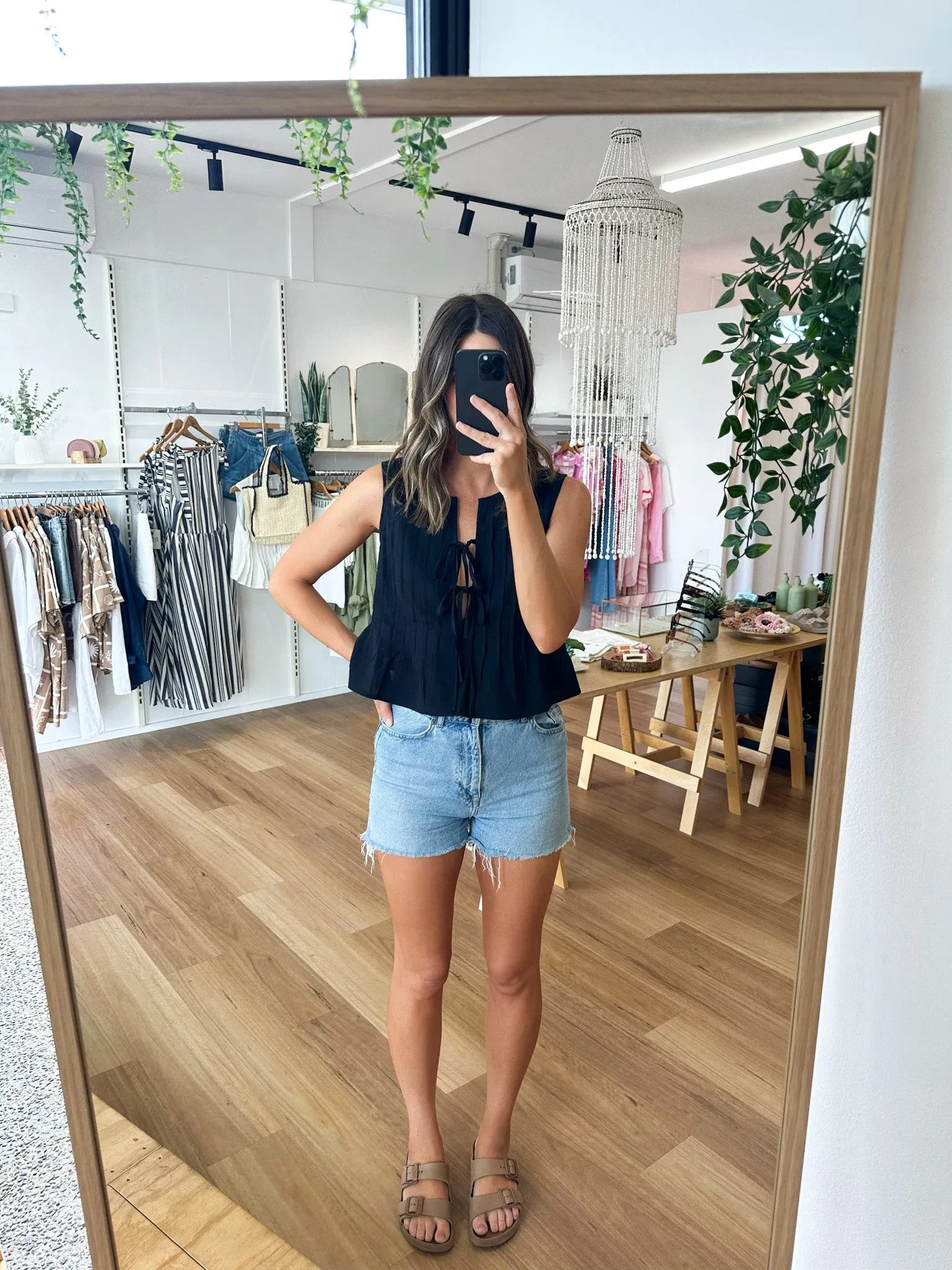 Holiday Top Black