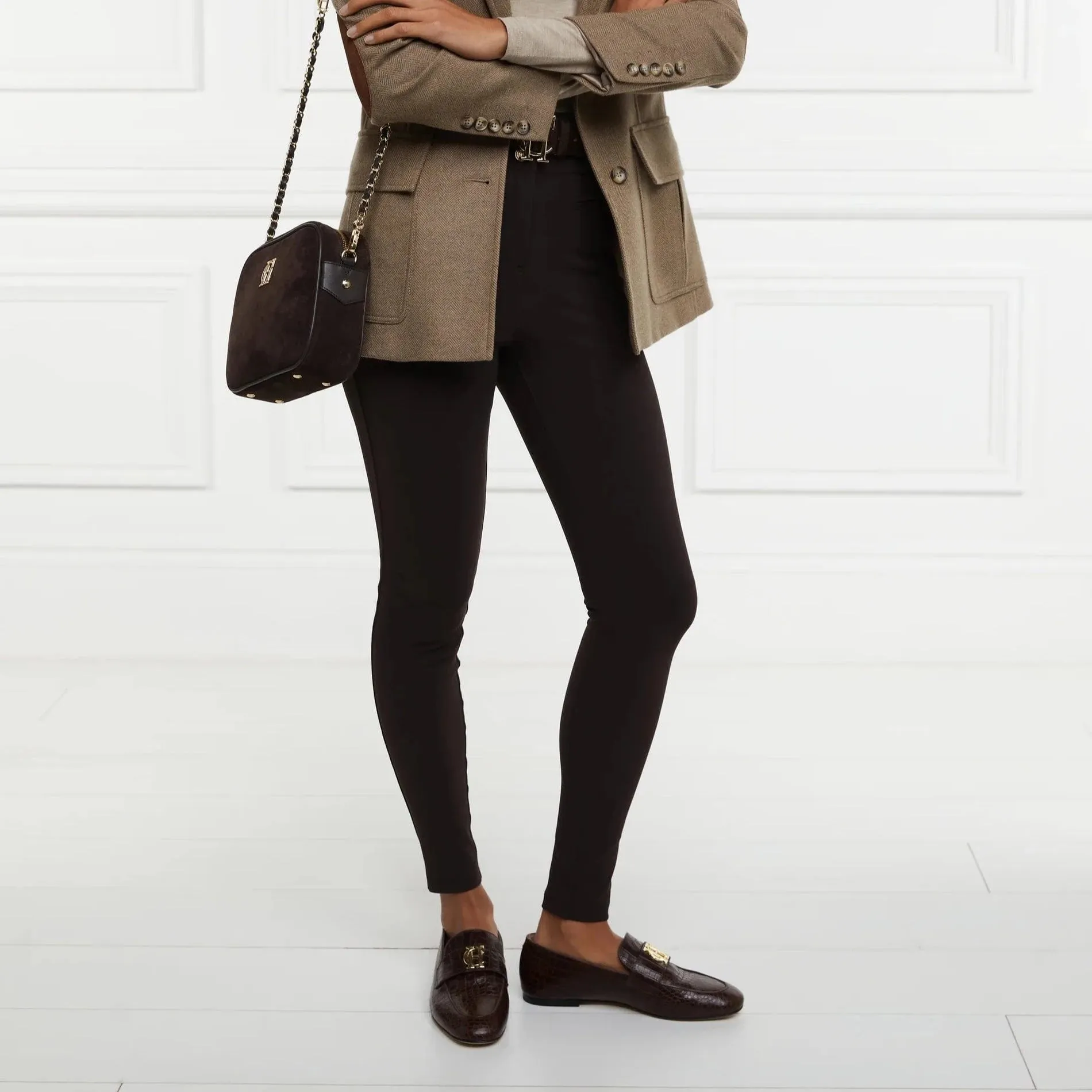 Holland Cooper Contour Trouser Chocolate