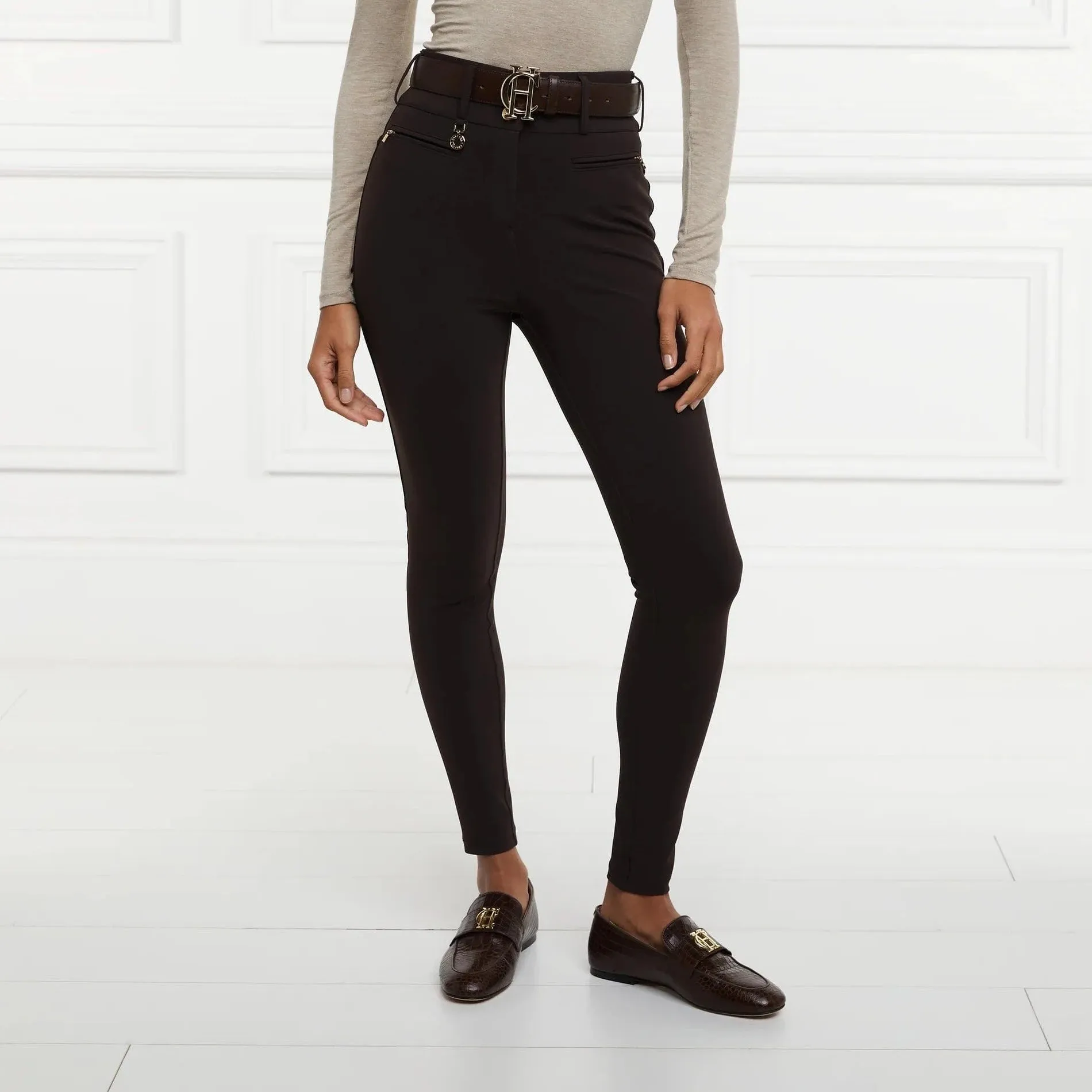 Holland Cooper Contour Trouser Chocolate