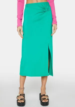 Honeydew Loveable Me Midi Skirt