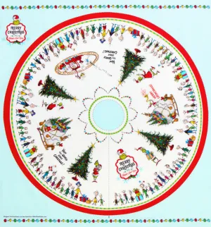 How the Grinch Stole Christmas Tree Skirt Panel