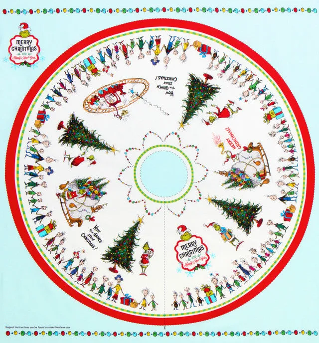 How the Grinch Stole Christmas Tree Skirt Panel