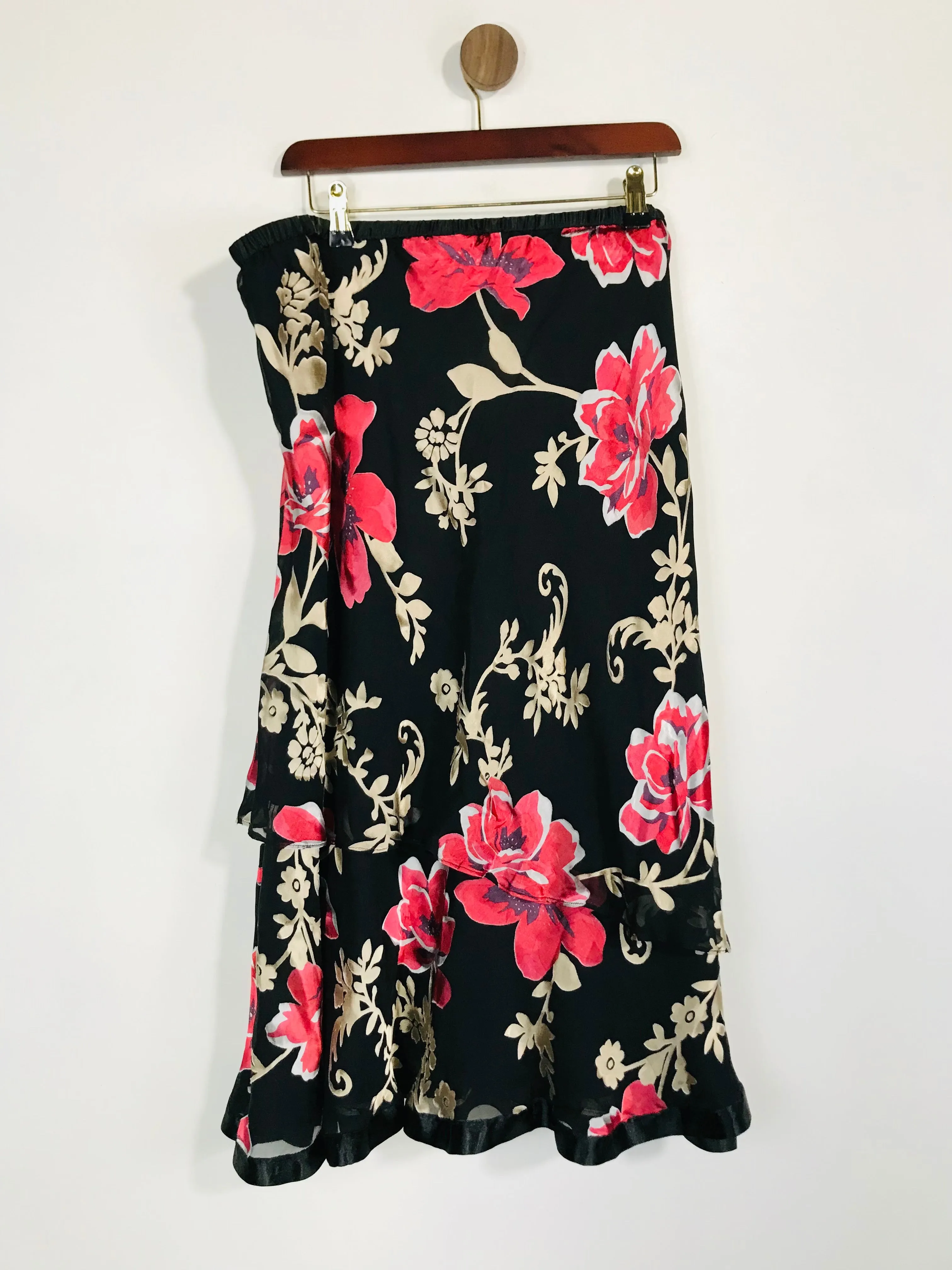 Jacques Vert Women's Floral Midi Skirt | L UK14 | Multicoloured