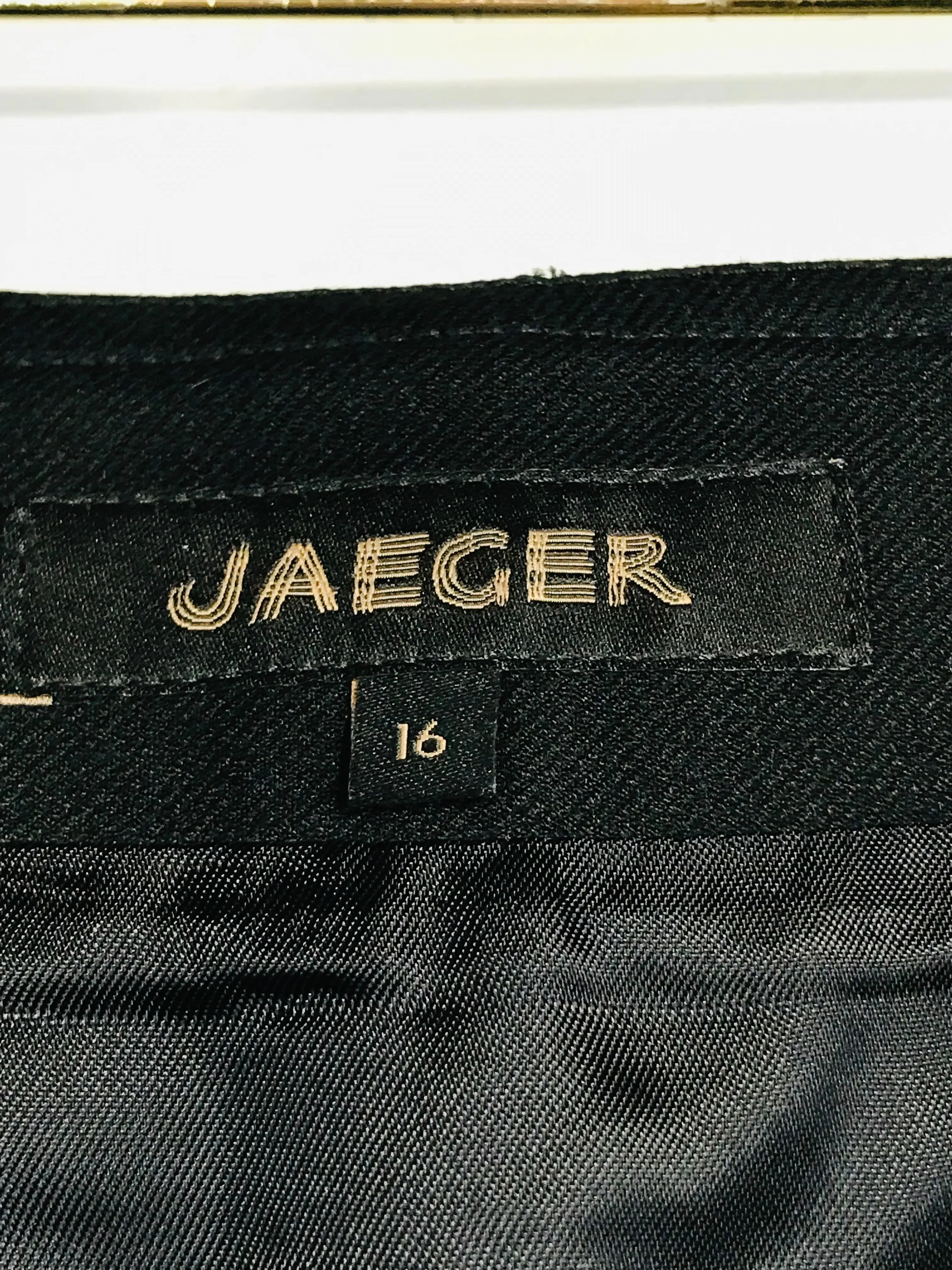 Jaeger Women's Smart Midi Skirt | UK16 | Black