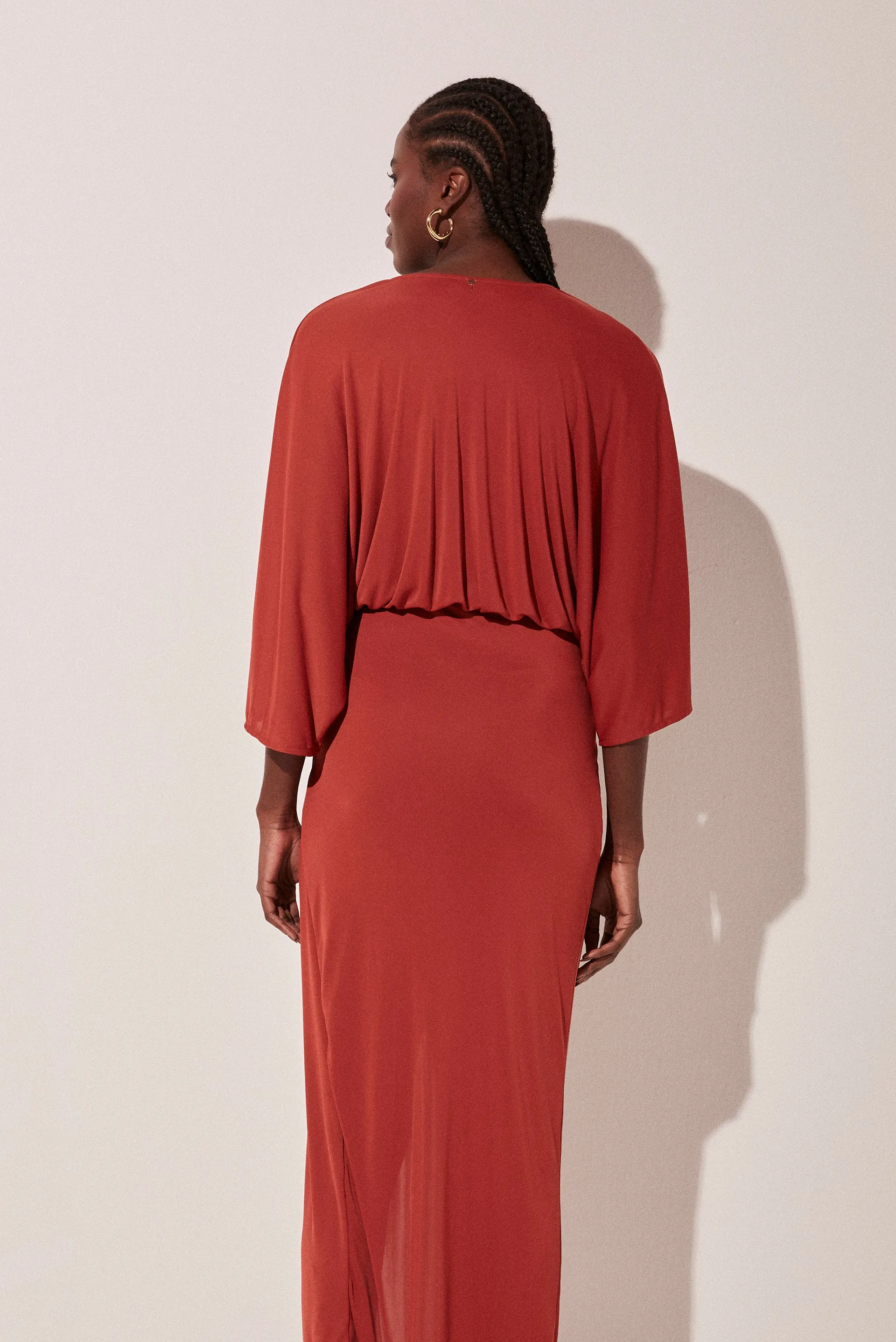 Jambo Criss Crossed Midi Dress E4662A1773
