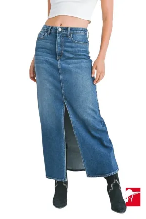 Just Black Midi denim skirt NEW size M