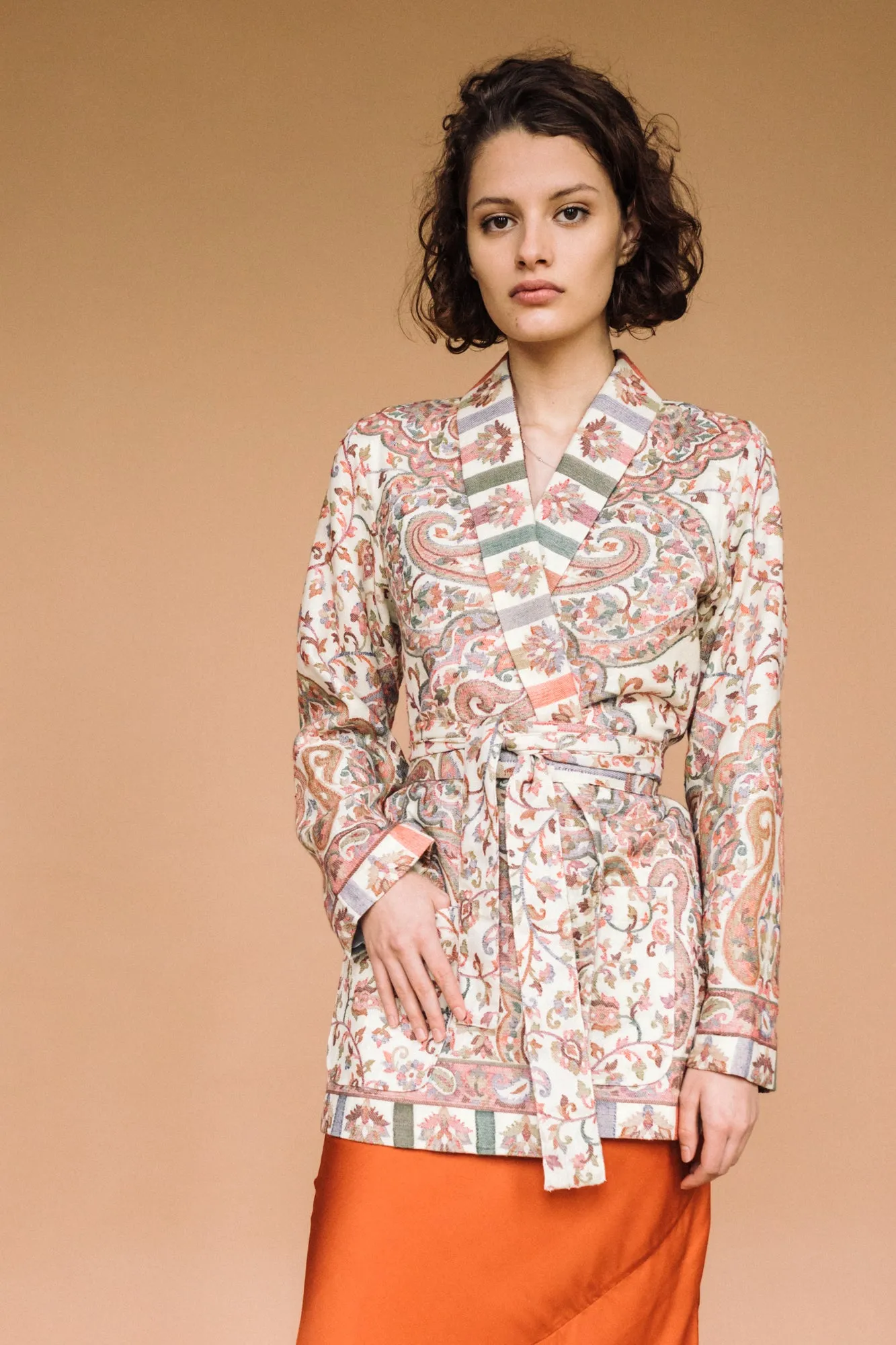 Kamla Kani Wool Wrap Coat