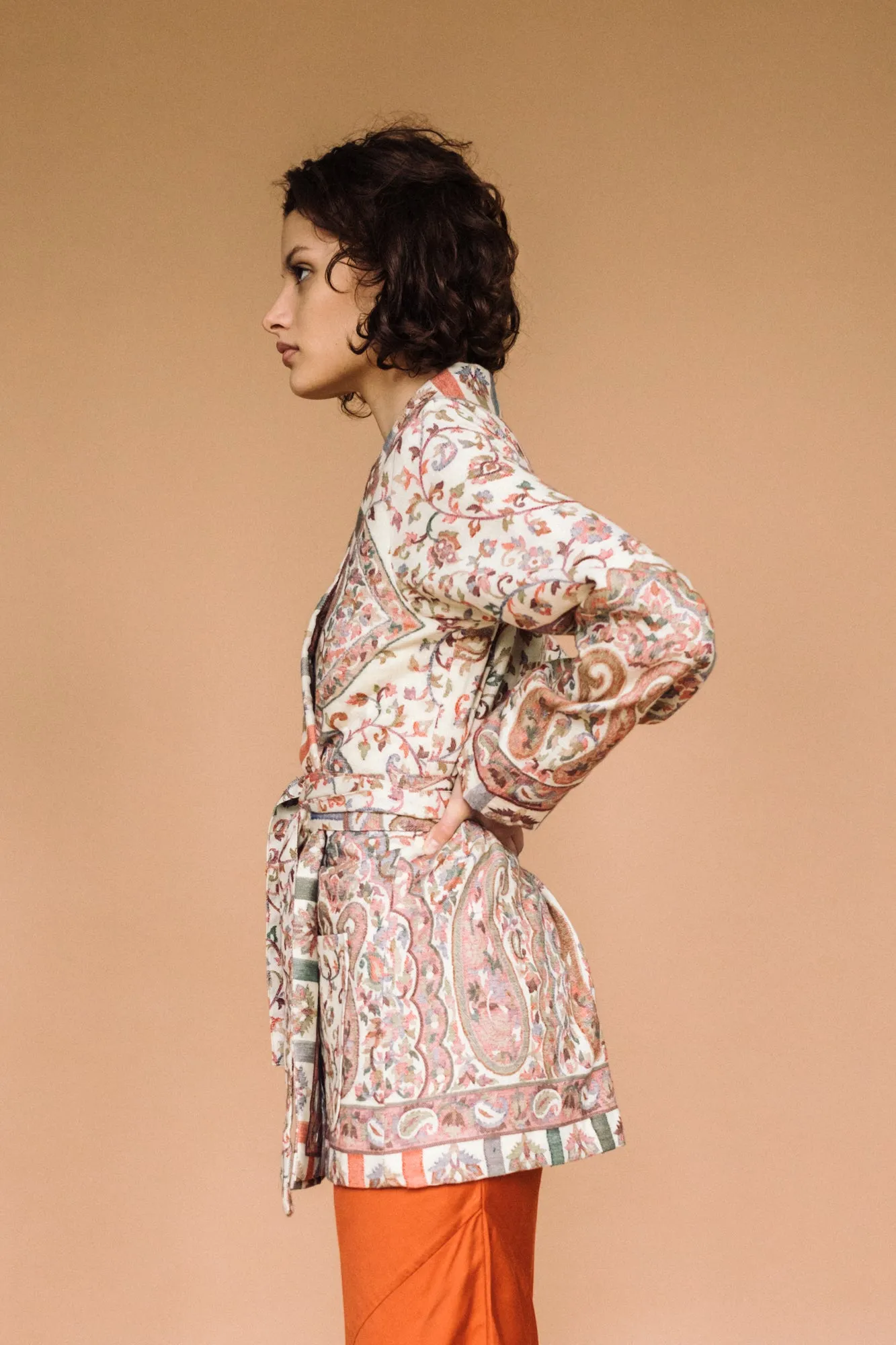 Kamla Kani Wool Wrap Coat
