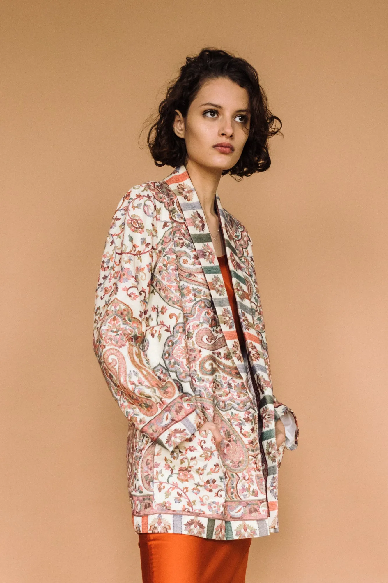 Kamla Kani Wool Wrap Coat