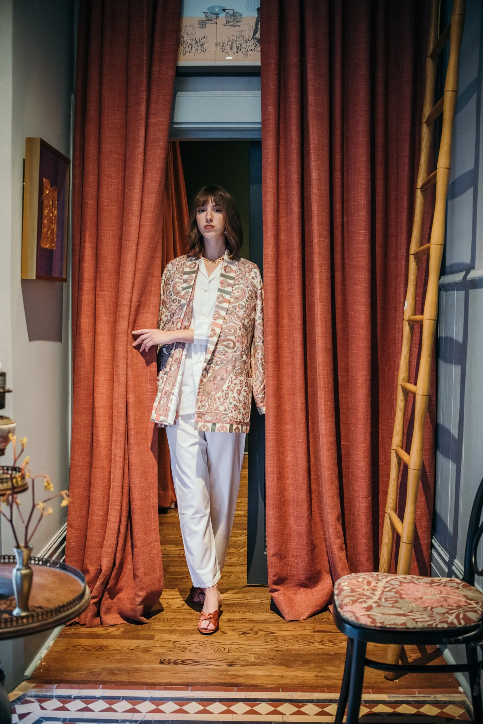 Kamla Kani Wool Wrap Coat