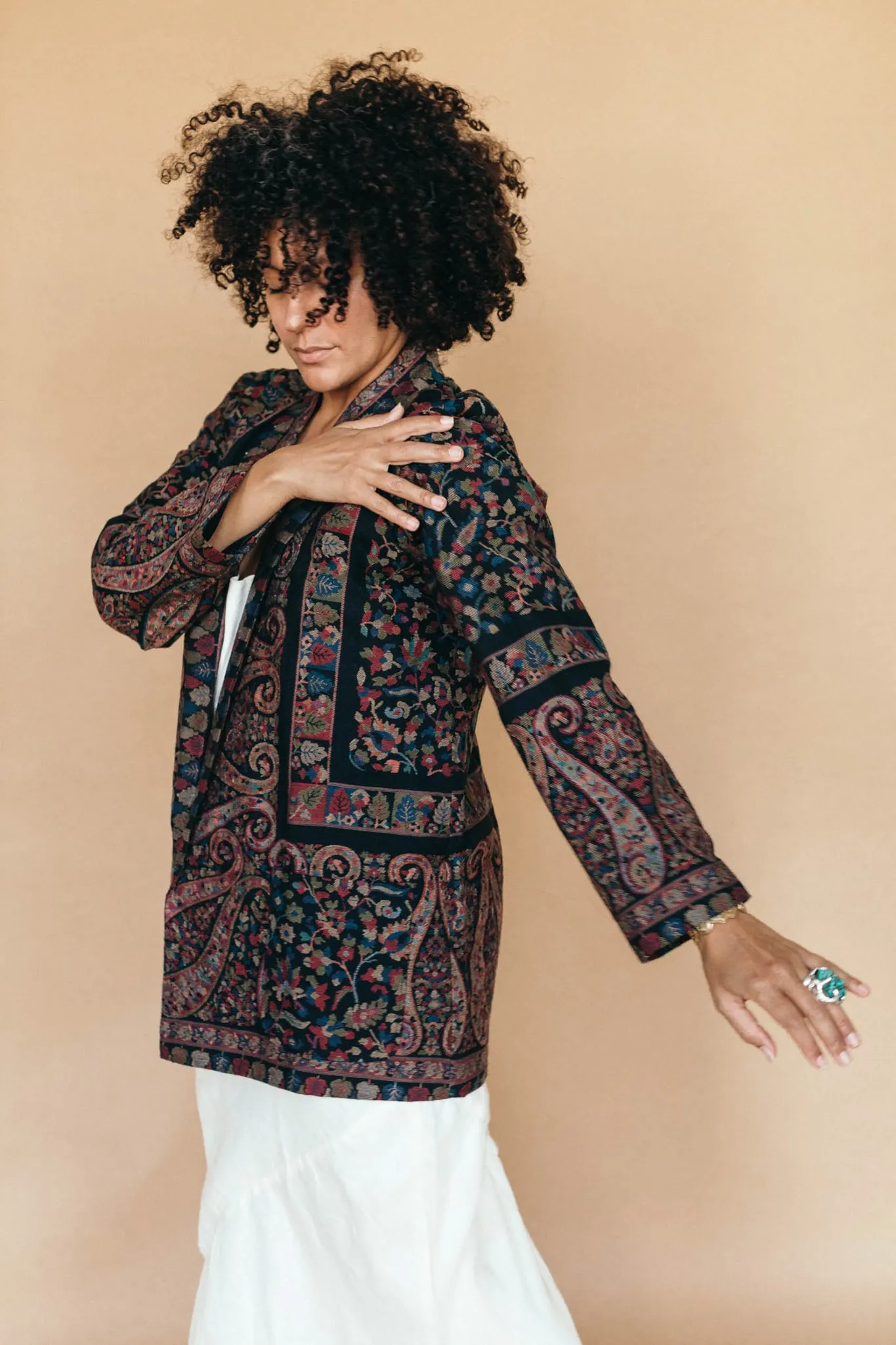 Kamla Kani Wool Wrap Coat