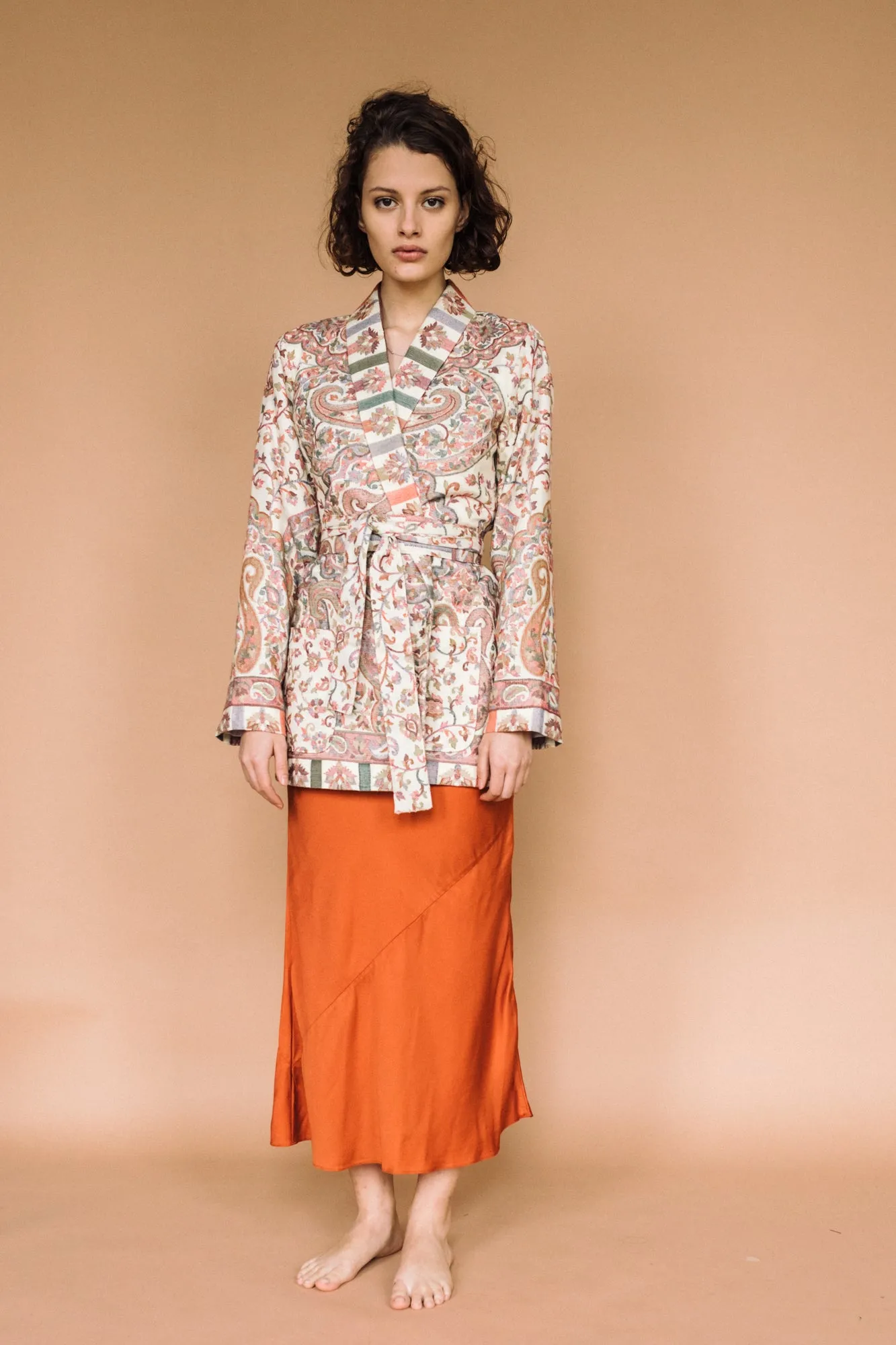 Kamla Kani Wool Wrap Coat