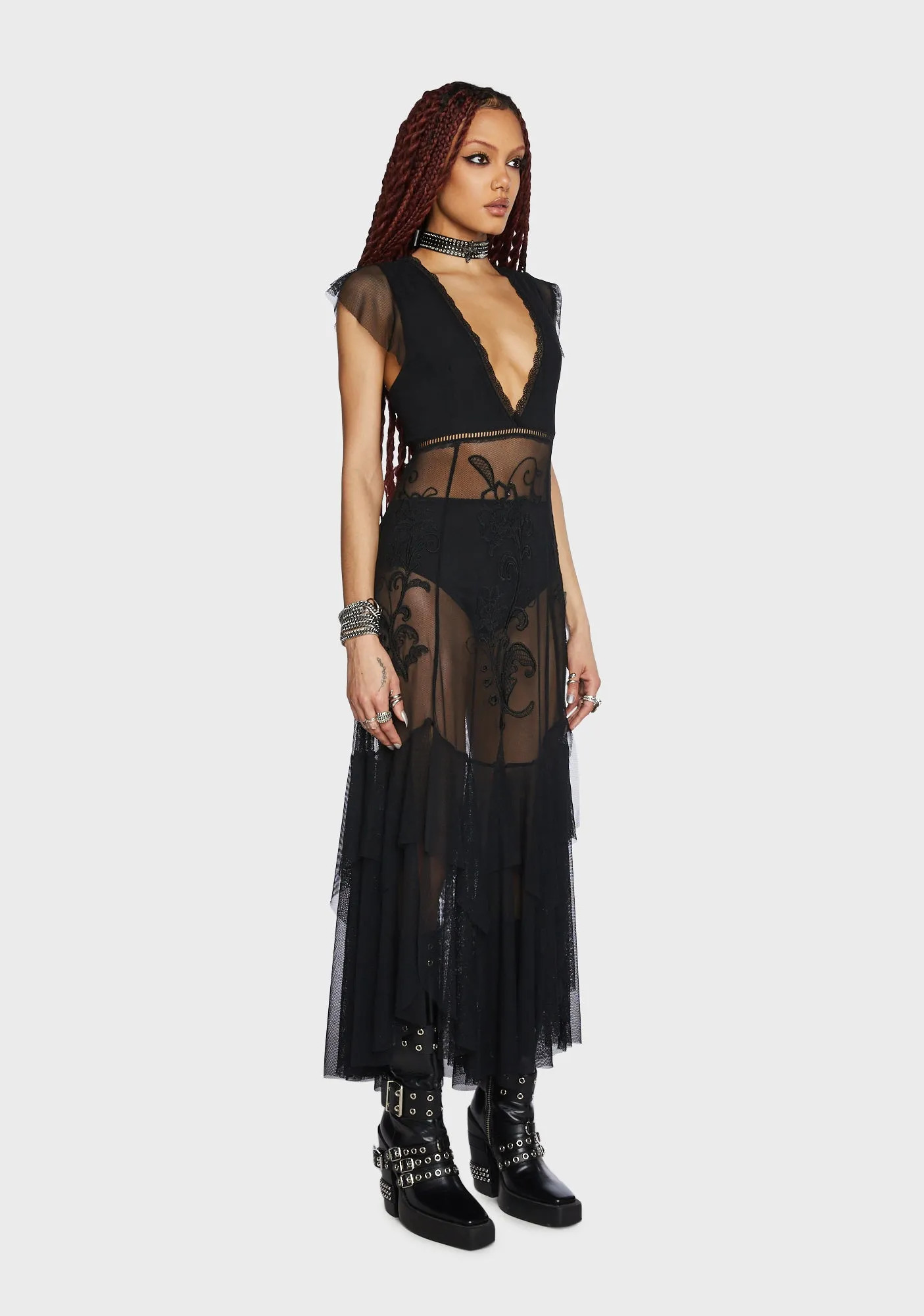 Karmic Commotion Midi Dress